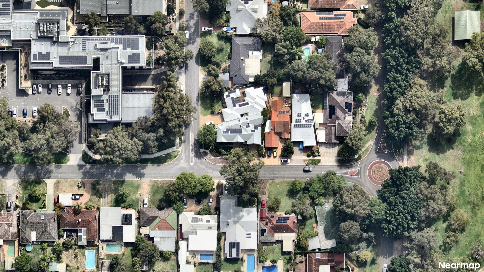 Vertical aerial view