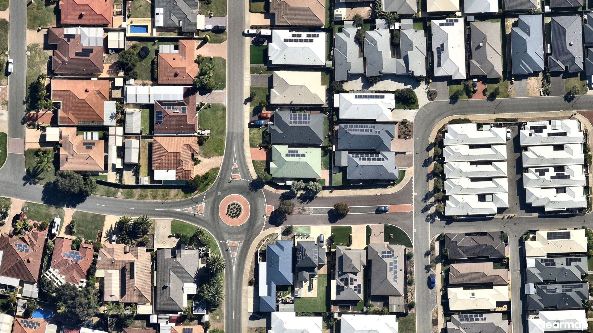 Vertical aerial view