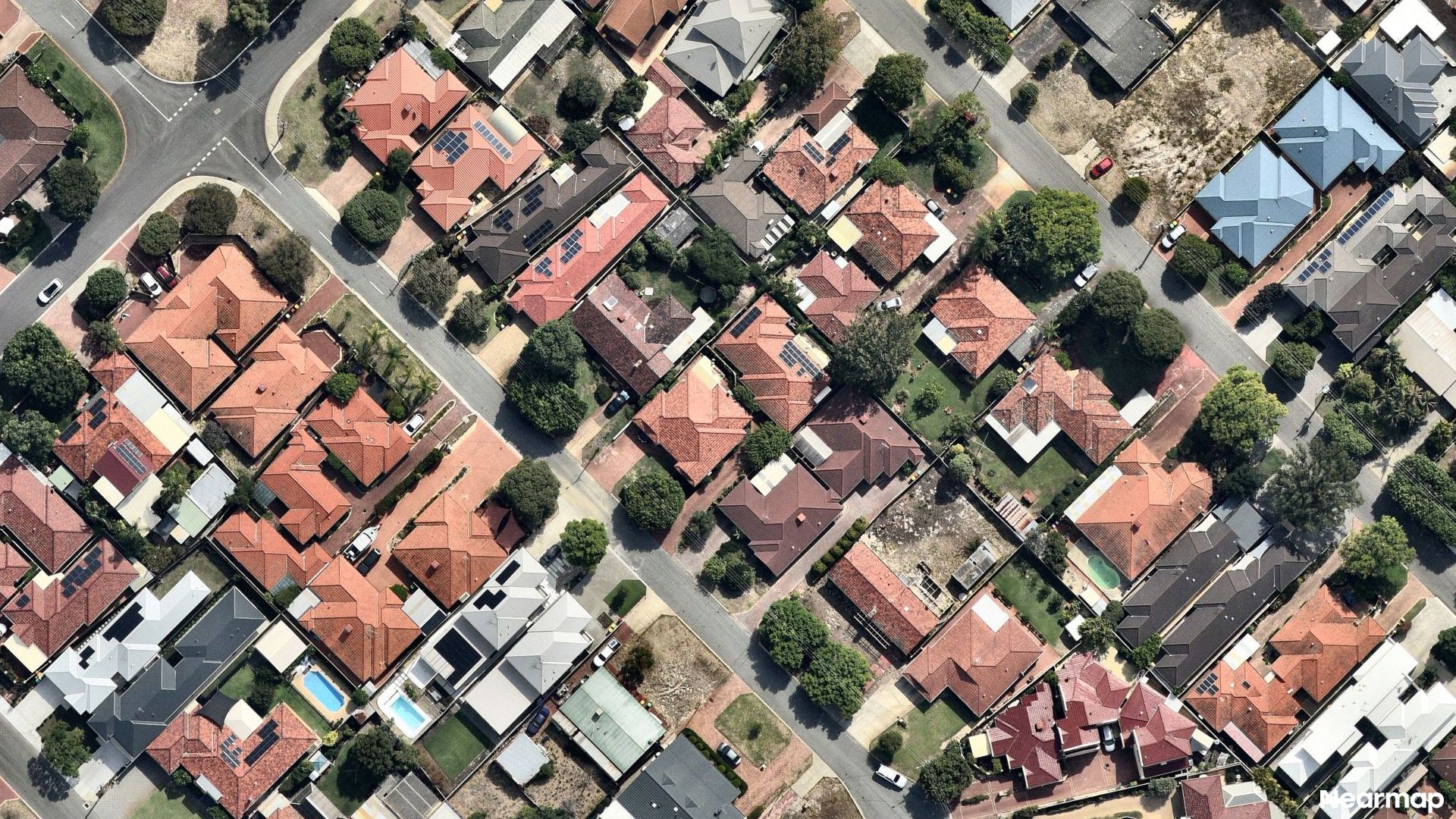 Vertical aerial view