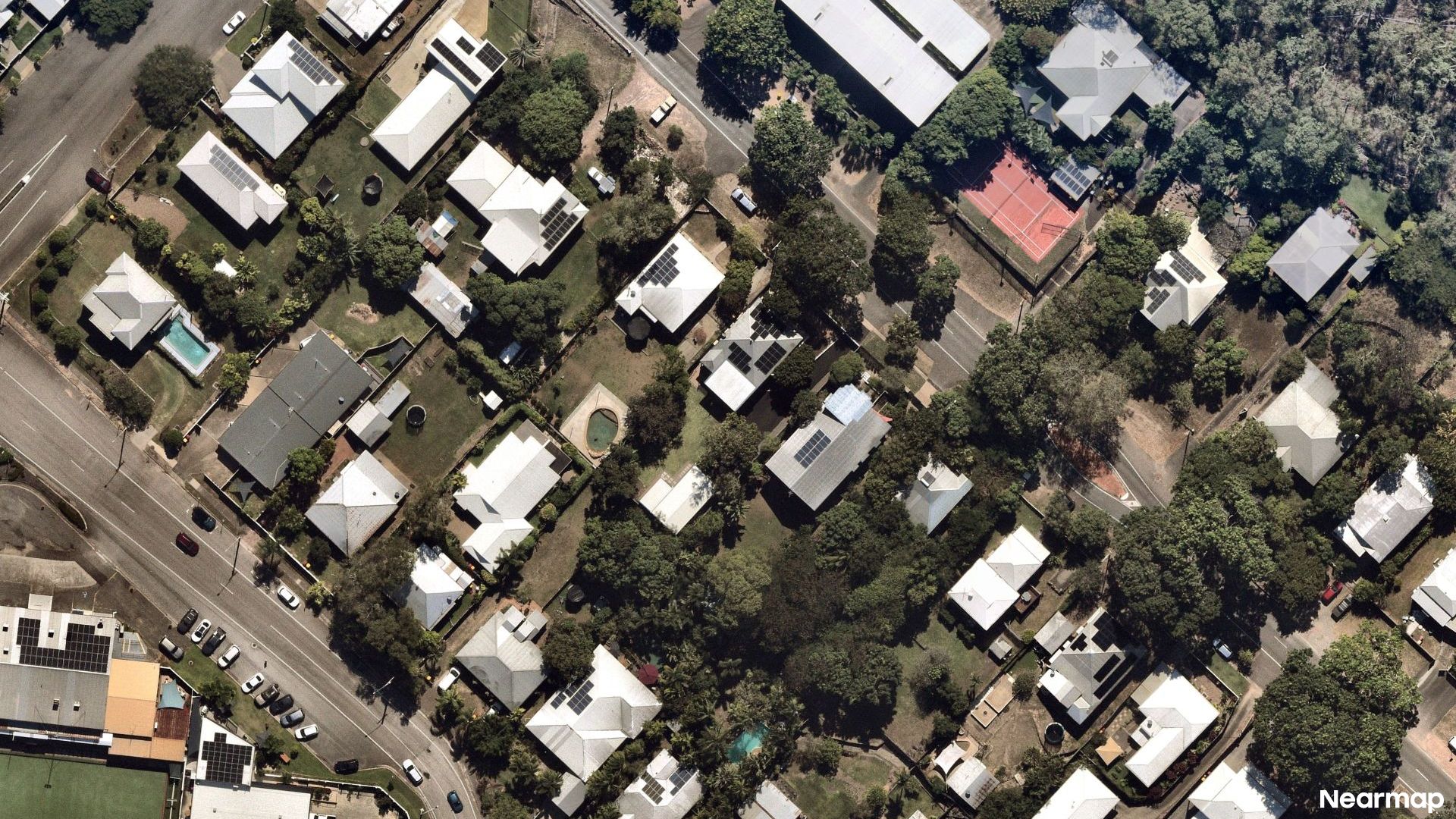 Vertical aerial view