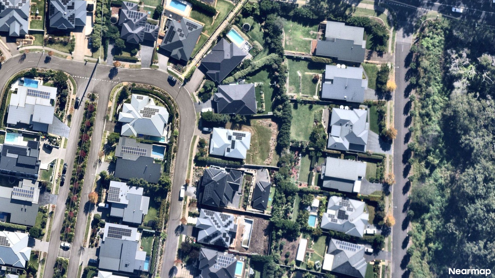 Vertical aerial view