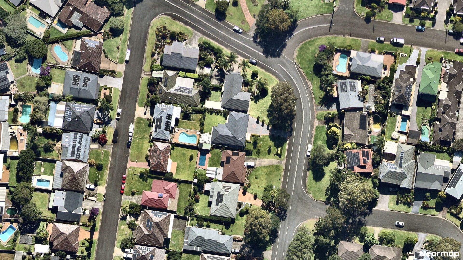 Vertical aerial view