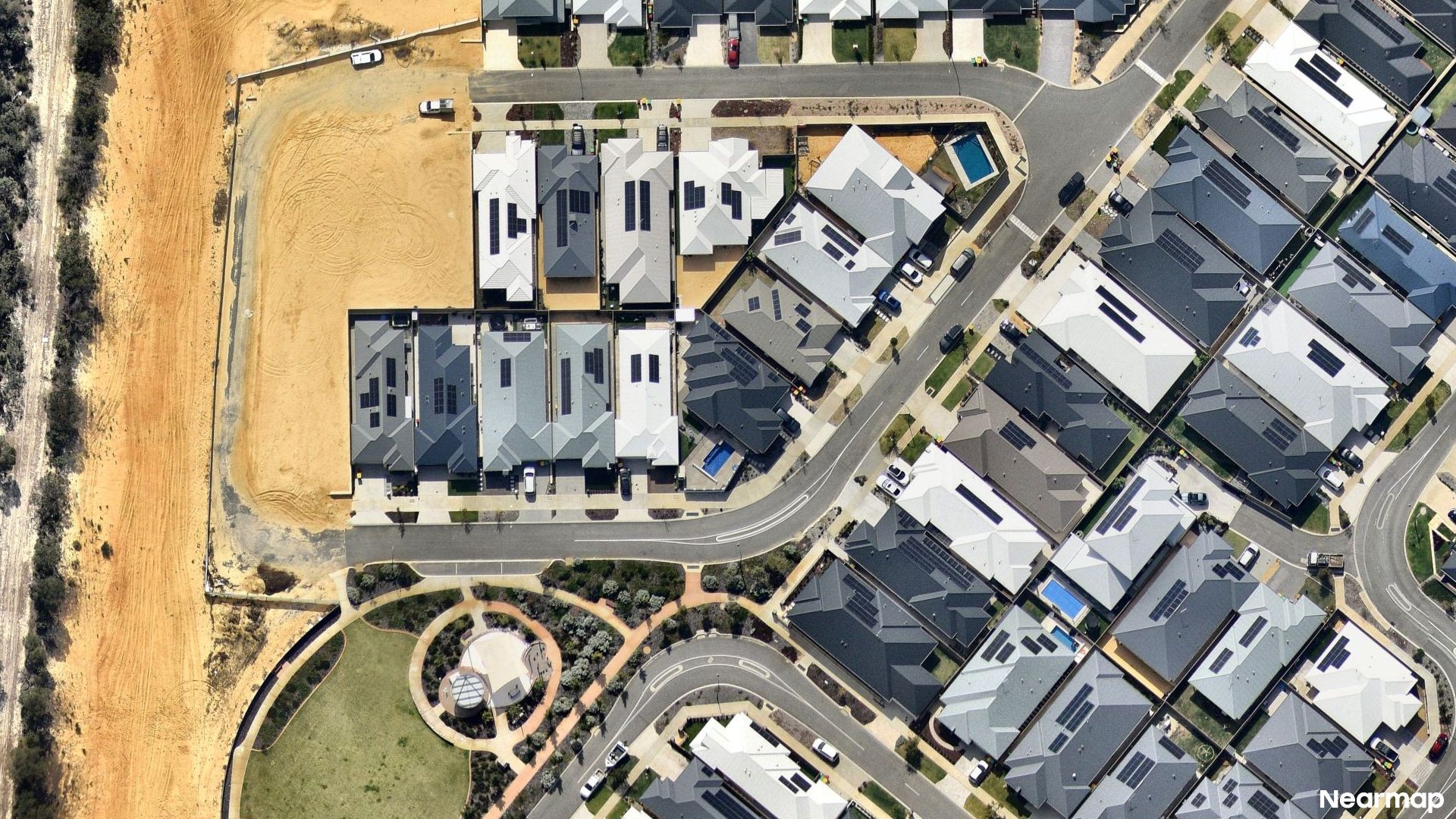 Vertical aerial view