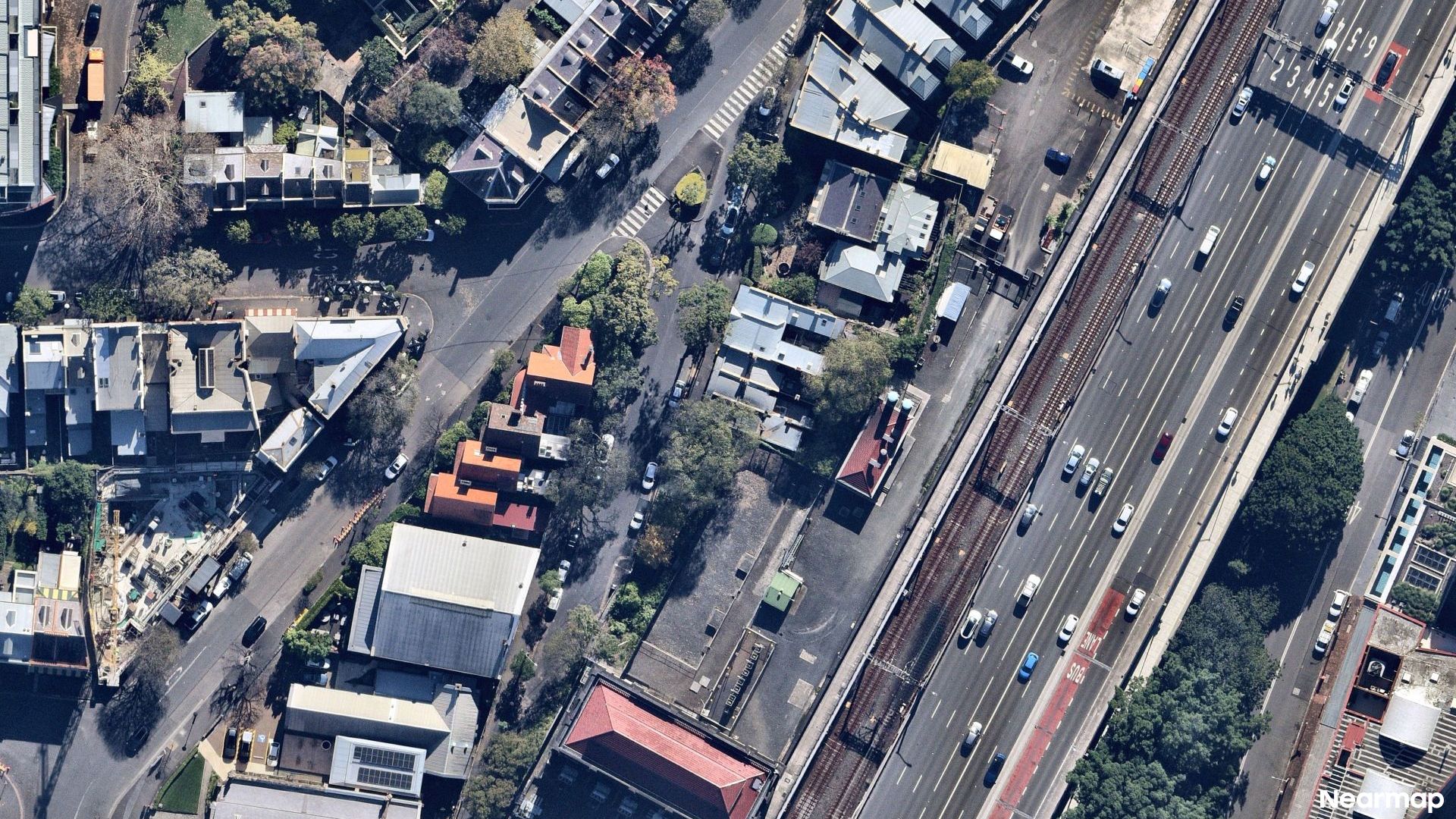 Vertical aerial view