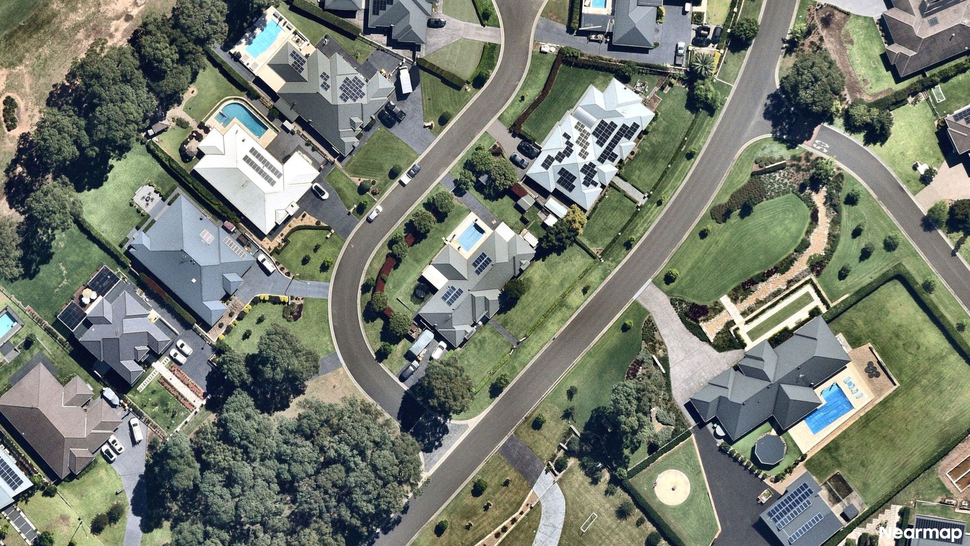 Vertical aerial view