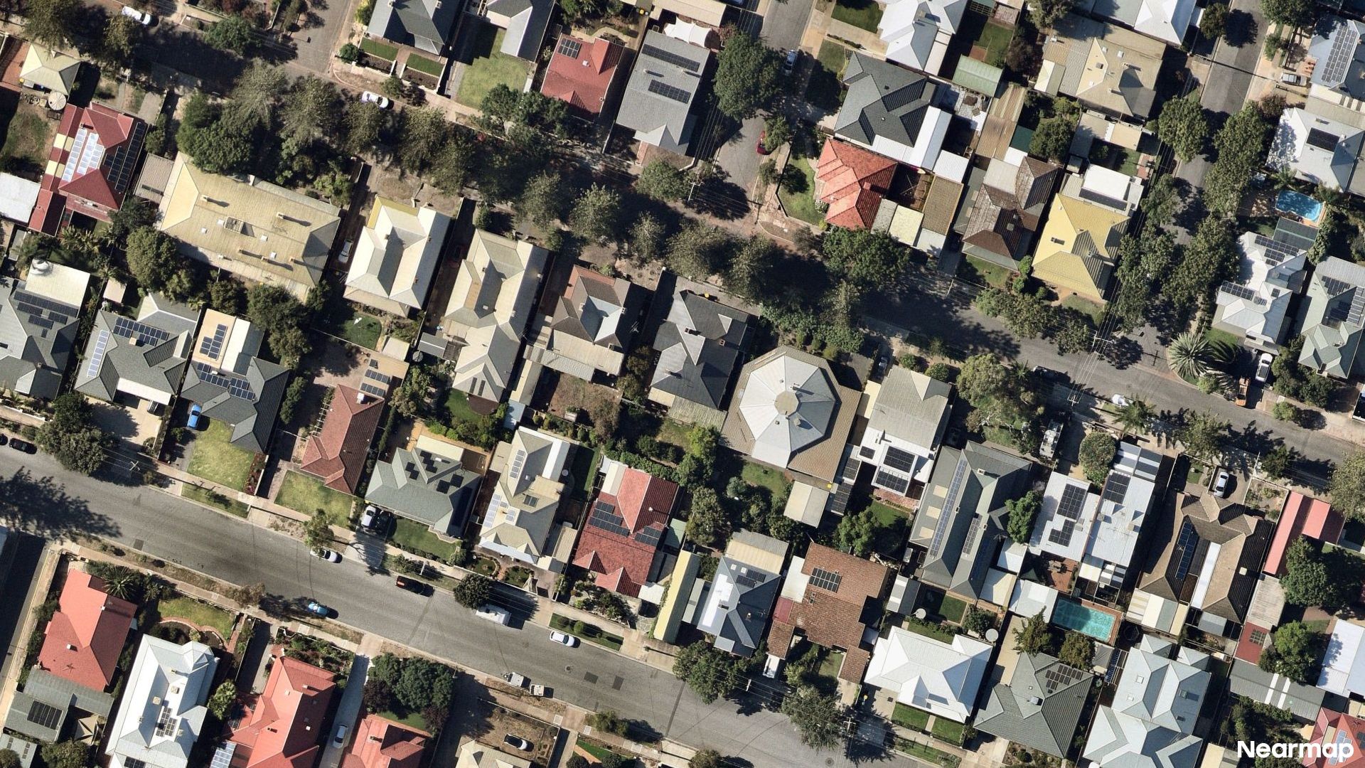 Vertical aerial view