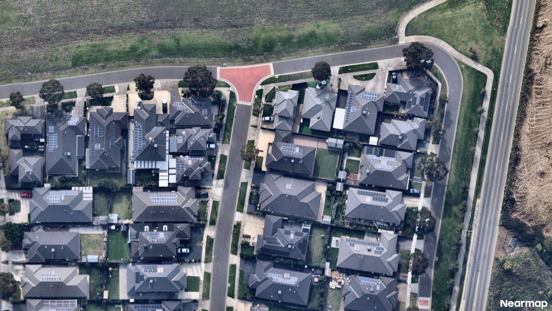Vertical aerial view