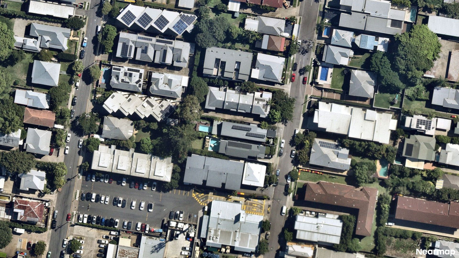 Vertical aerial view