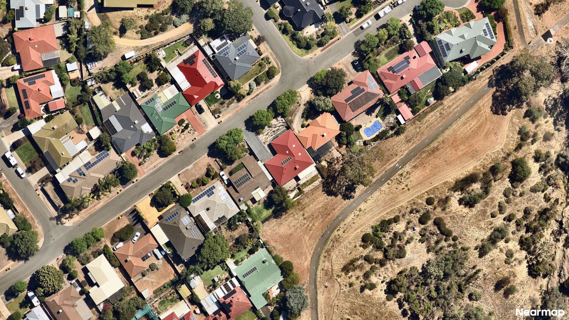 Vertical aerial view