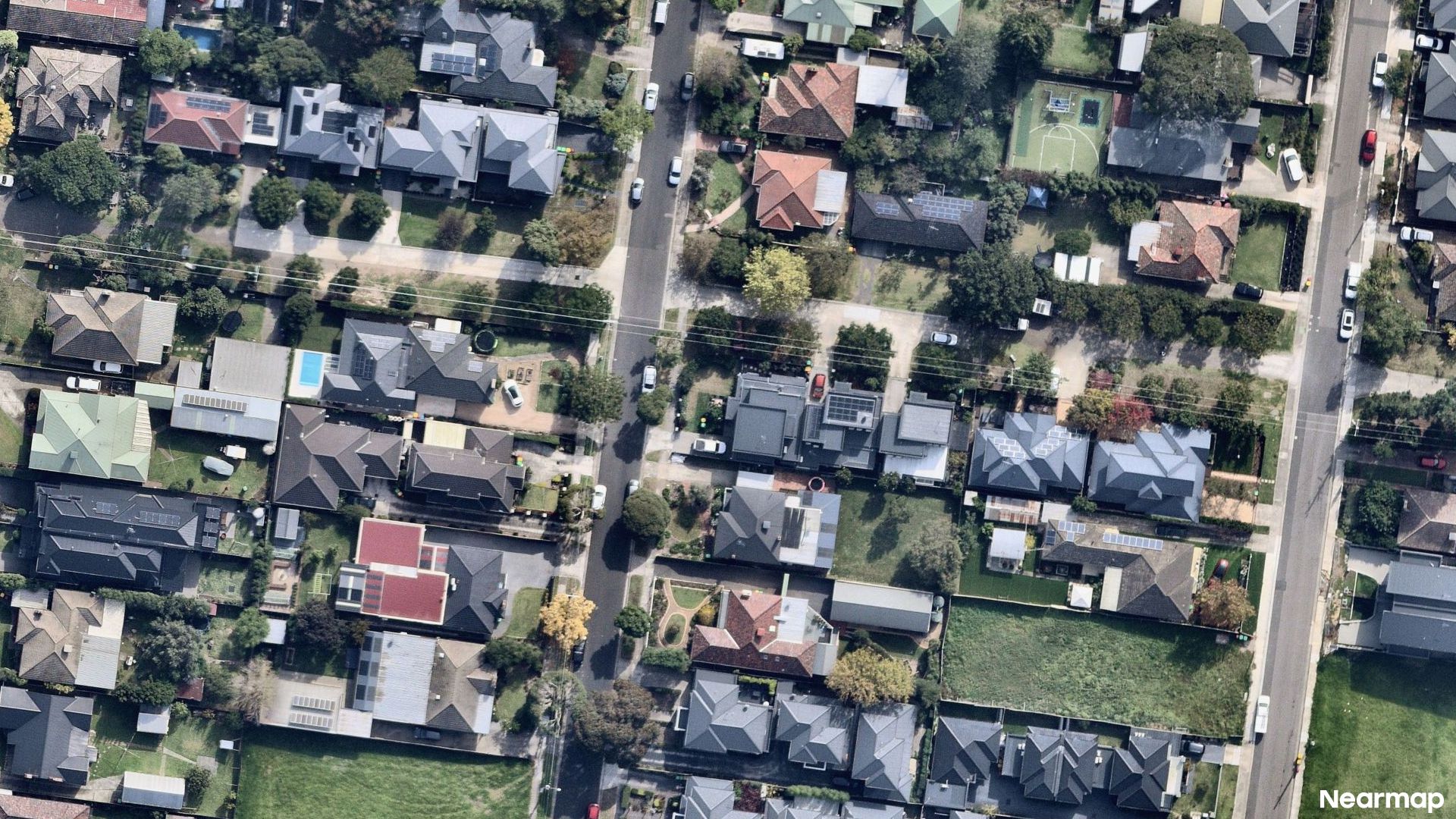Vertical aerial view