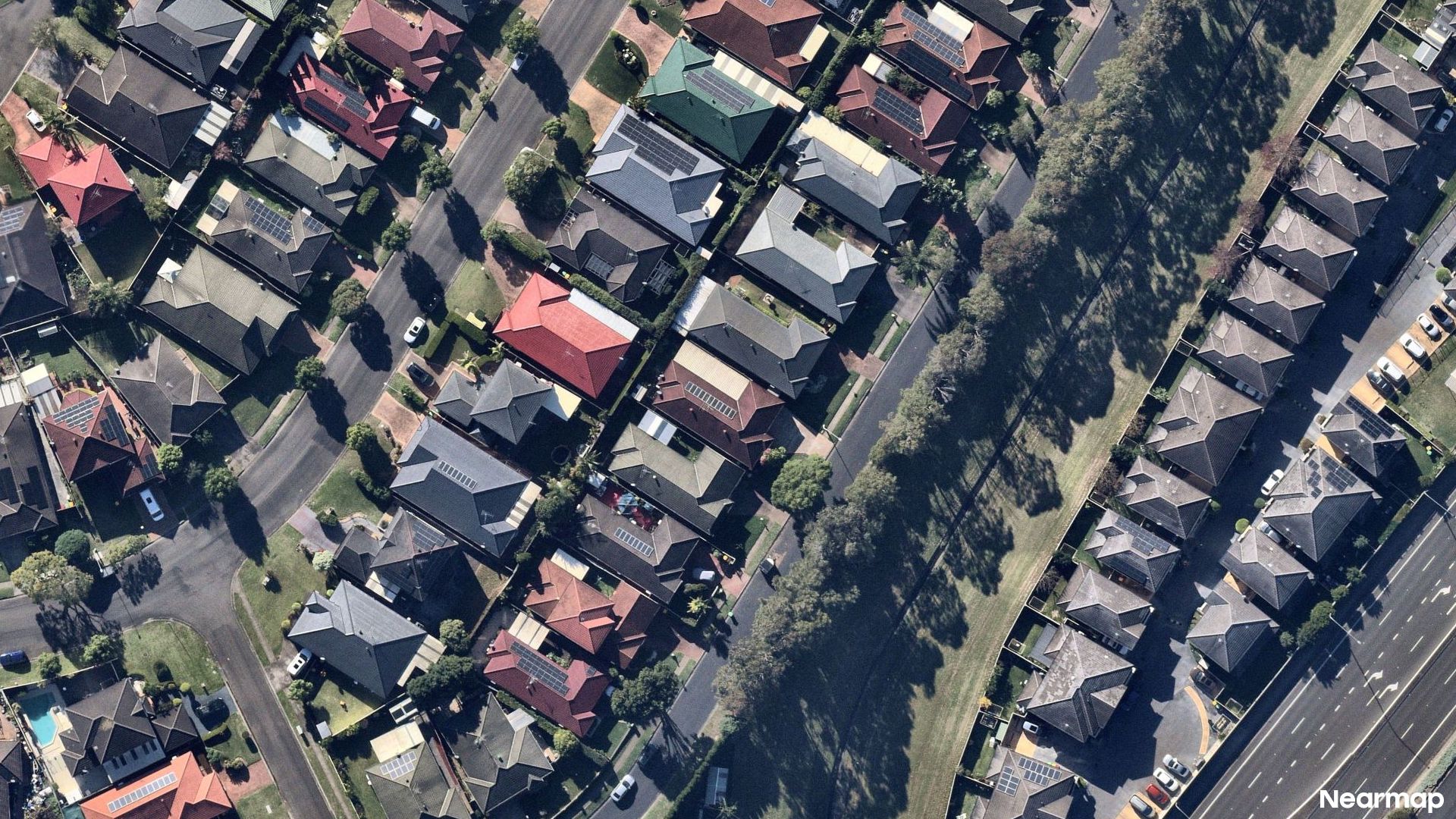 Vertical aerial view