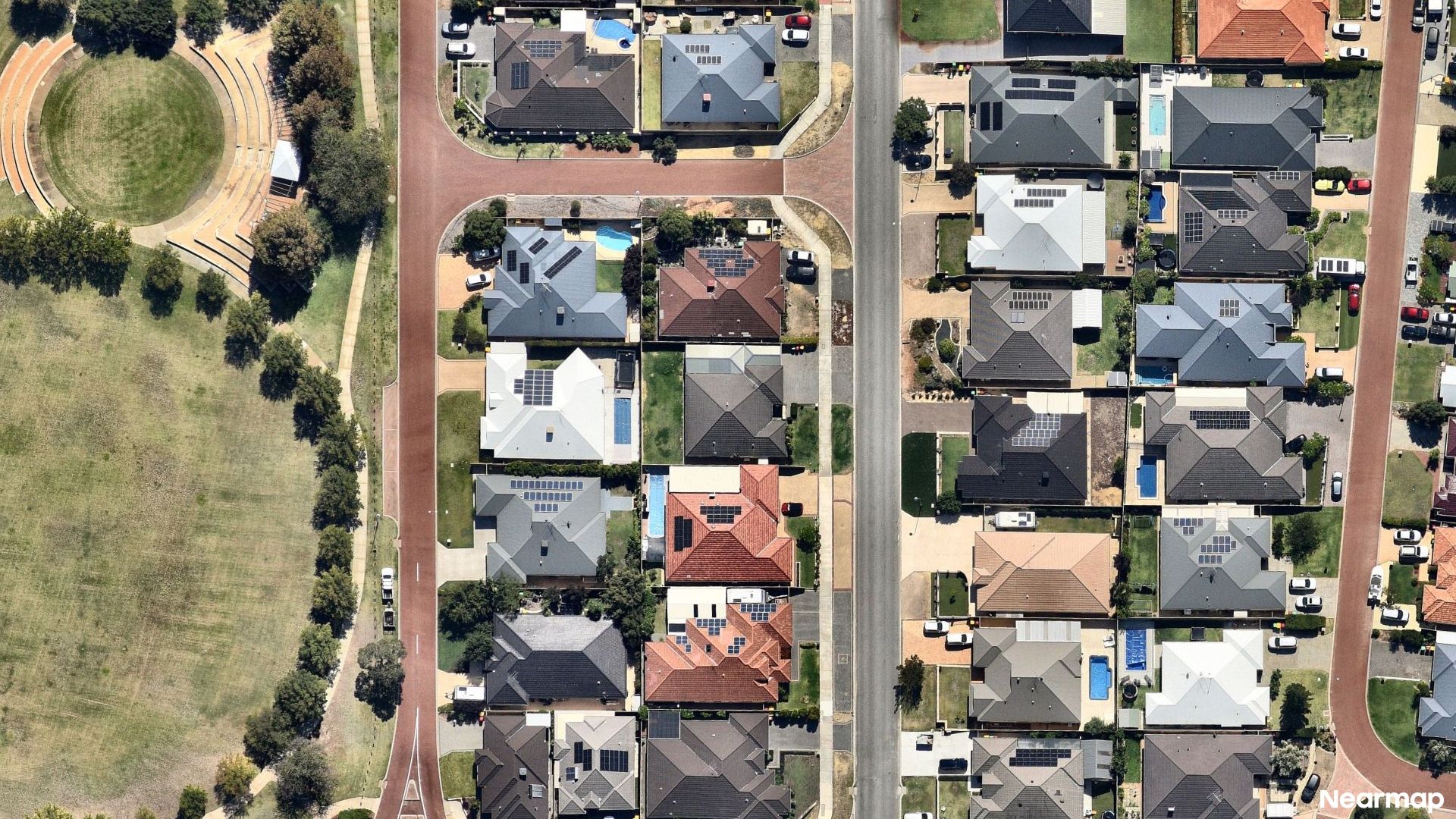 Vertical aerial view