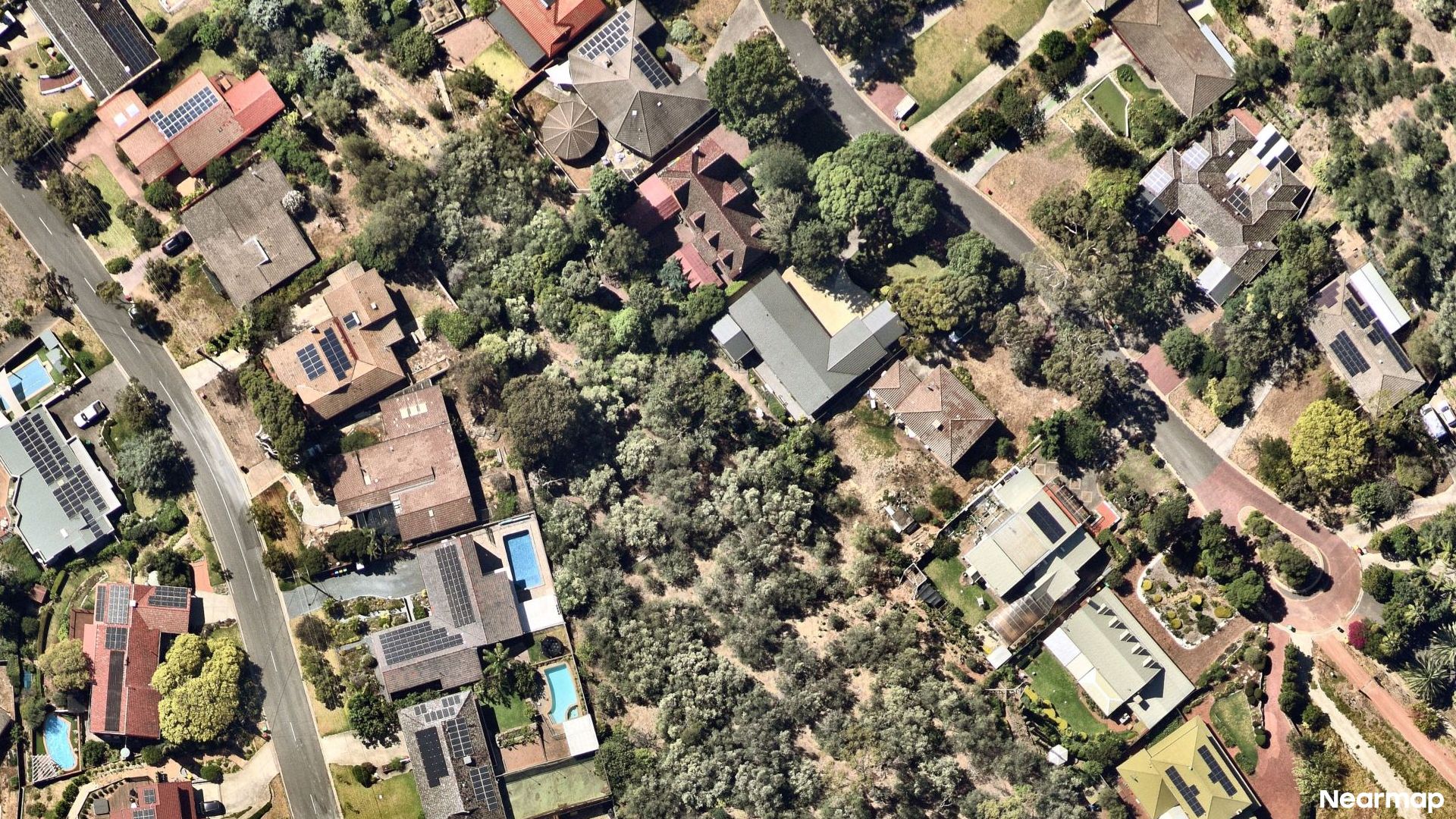 Vertical aerial view