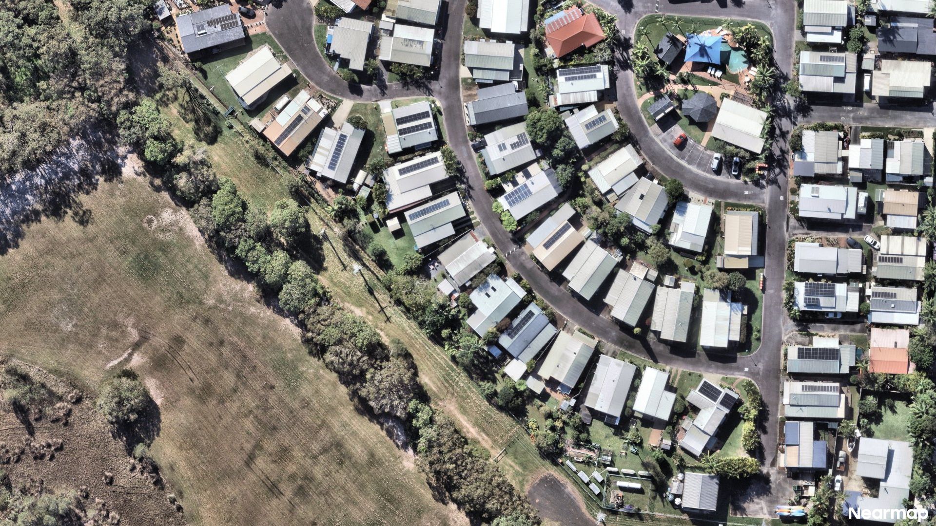 Vertical aerial view