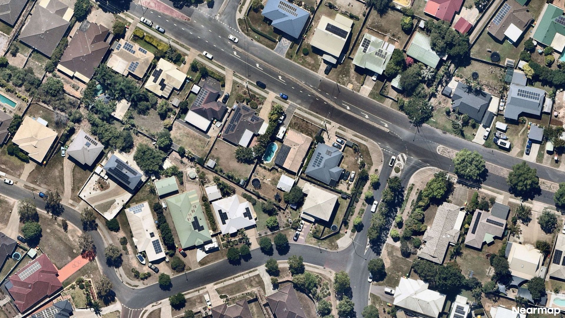 Vertical aerial view