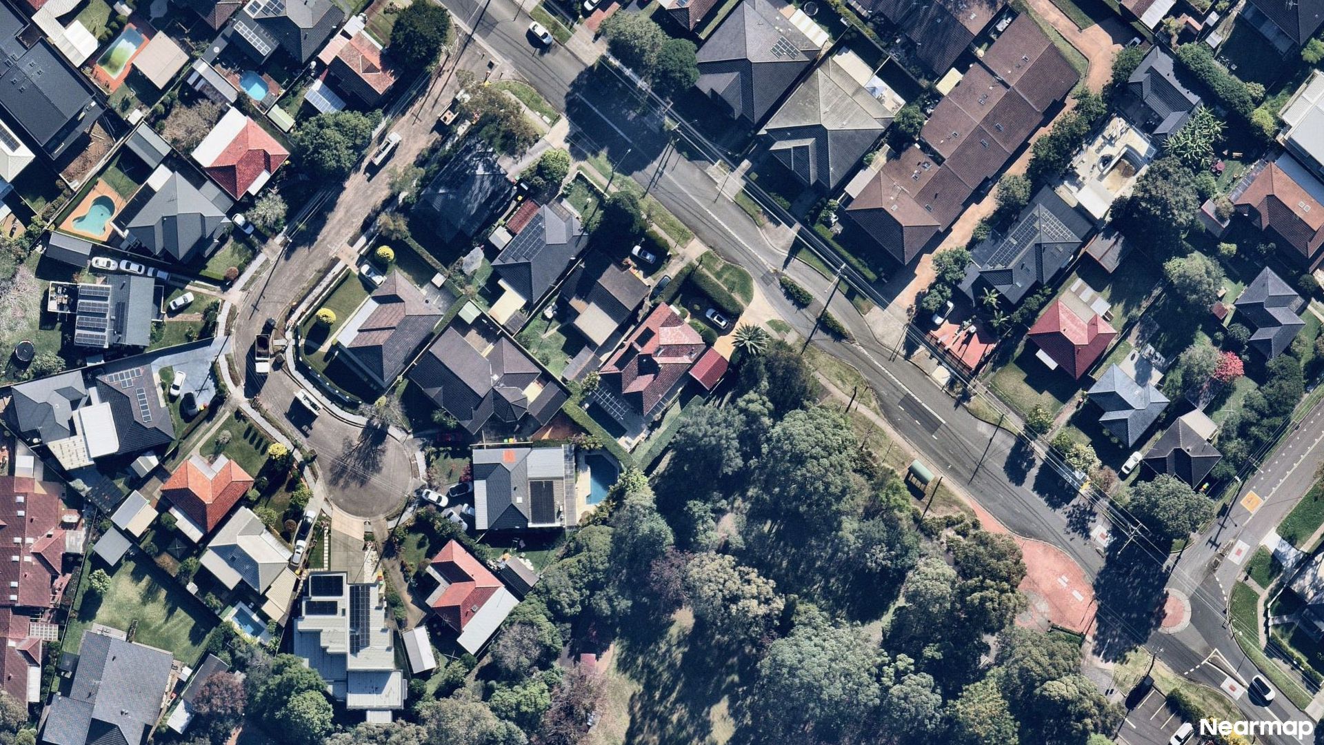 Vertical aerial view