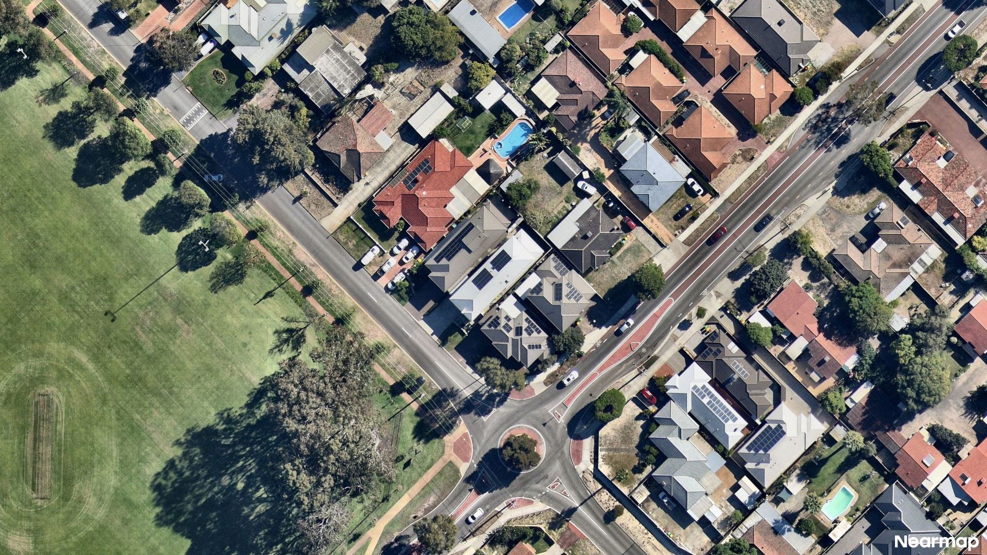 Vertical aerial view