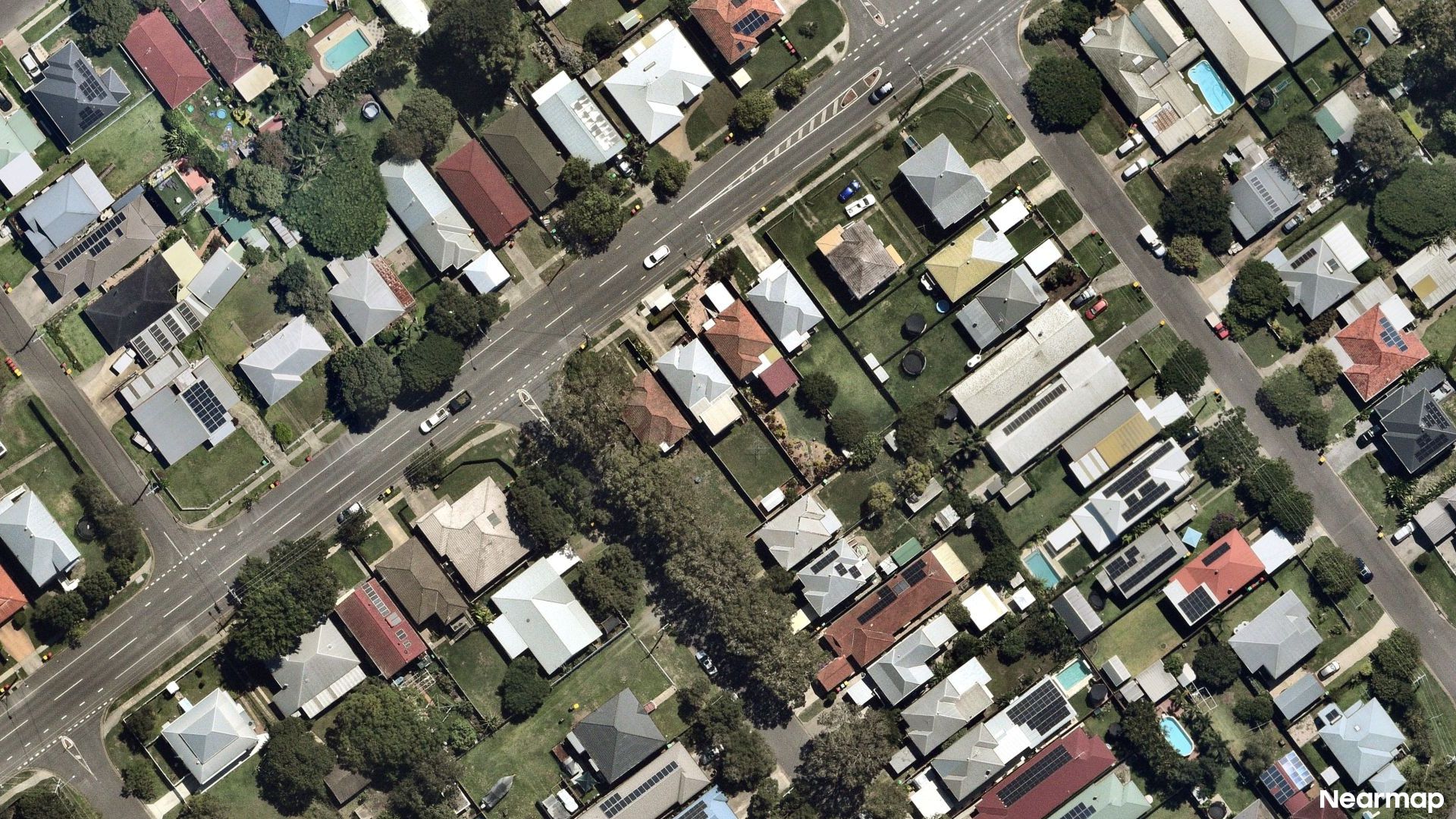 Vertical aerial view