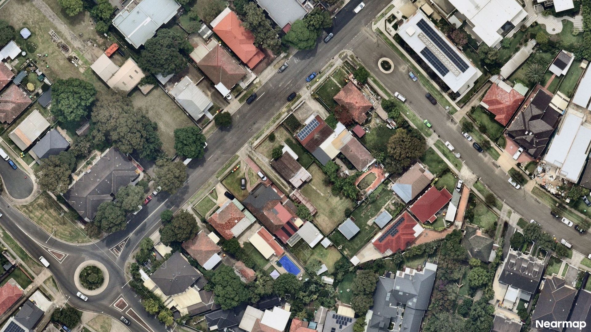 Vertical aerial view