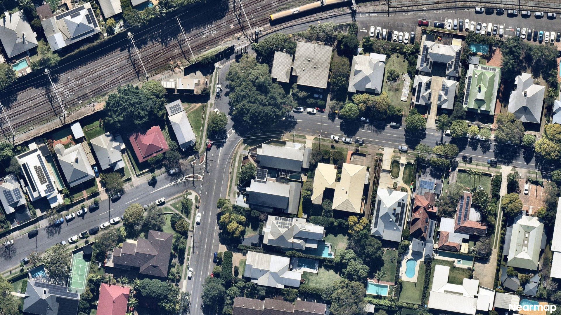 Vertical aerial view