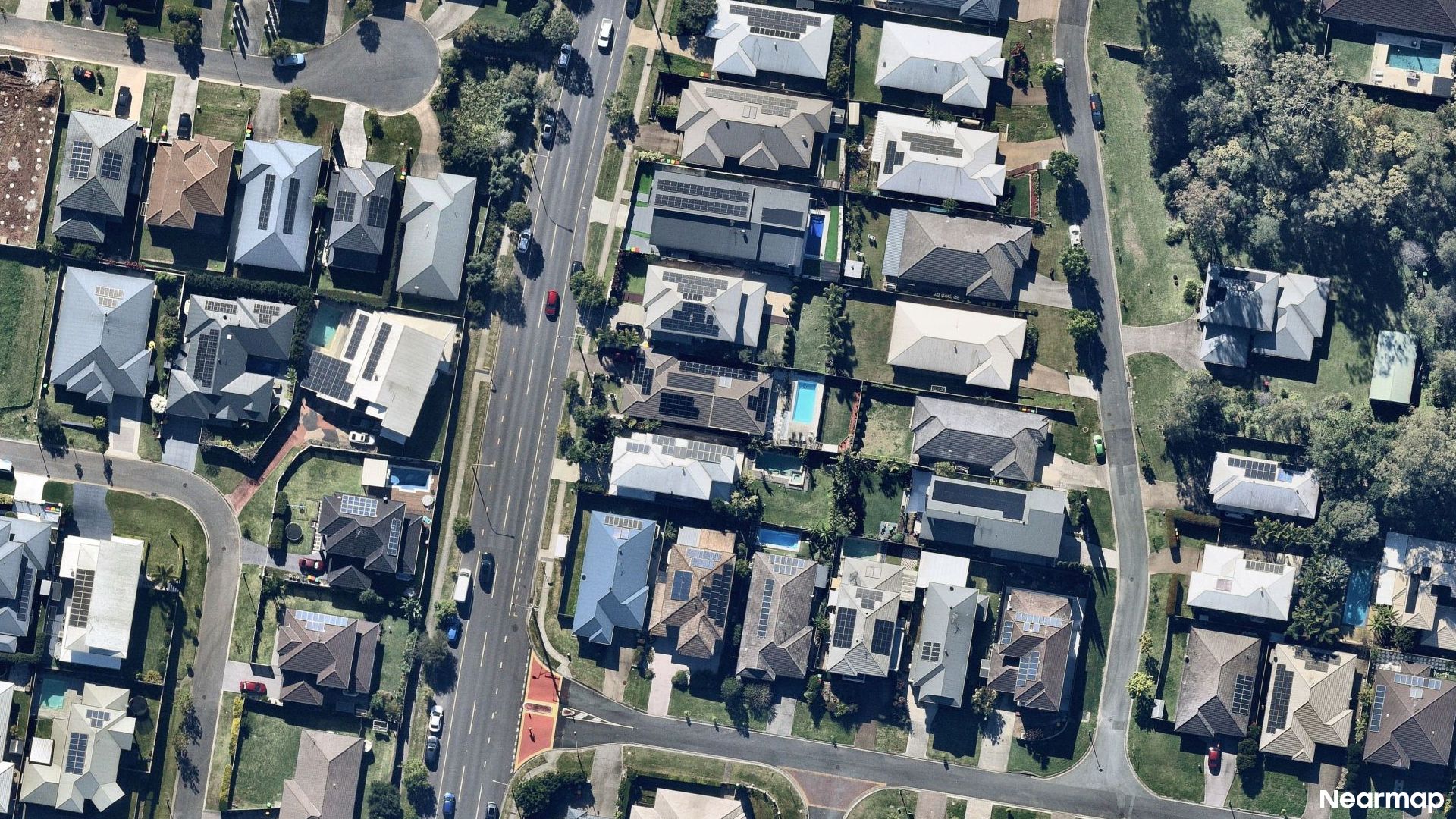 Vertical aerial view