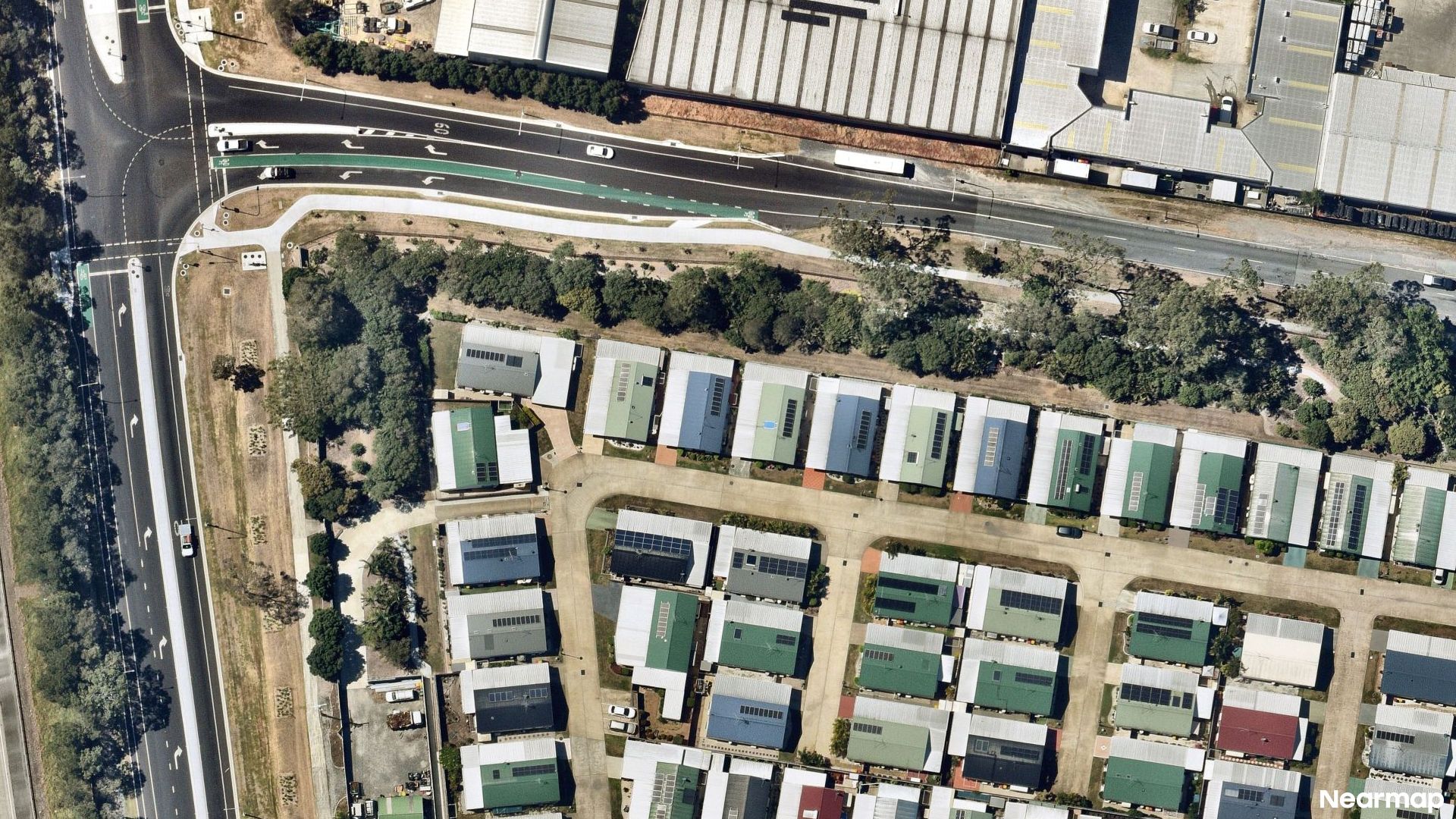 Vertical aerial view