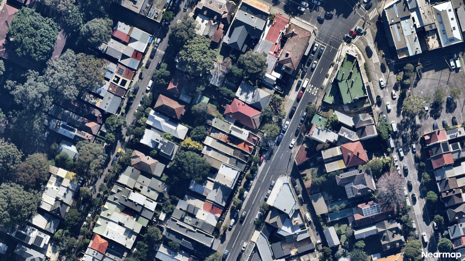 Vertical aerial view