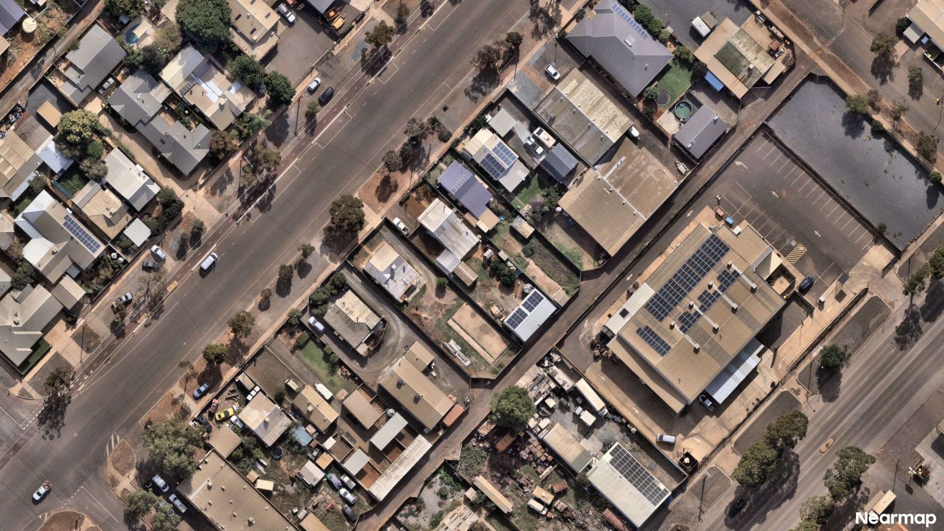 Vertical aerial view