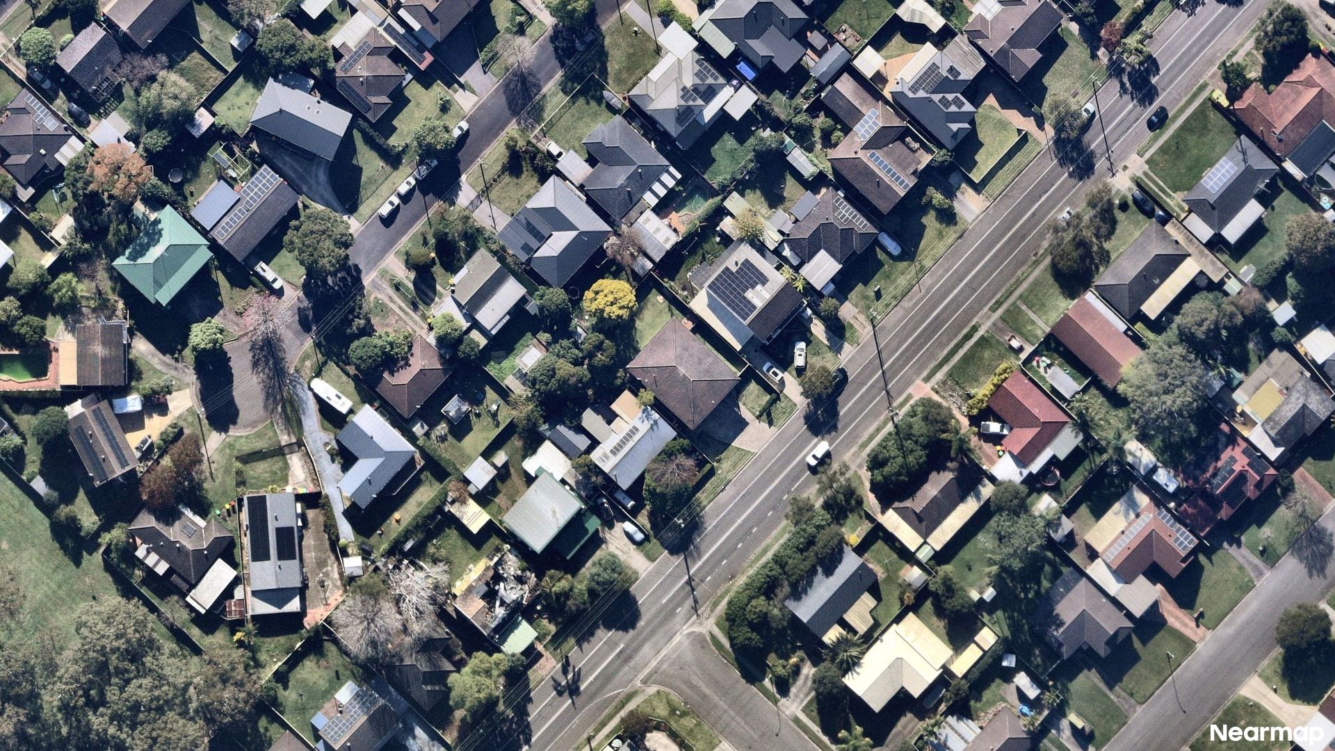 Vertical aerial view