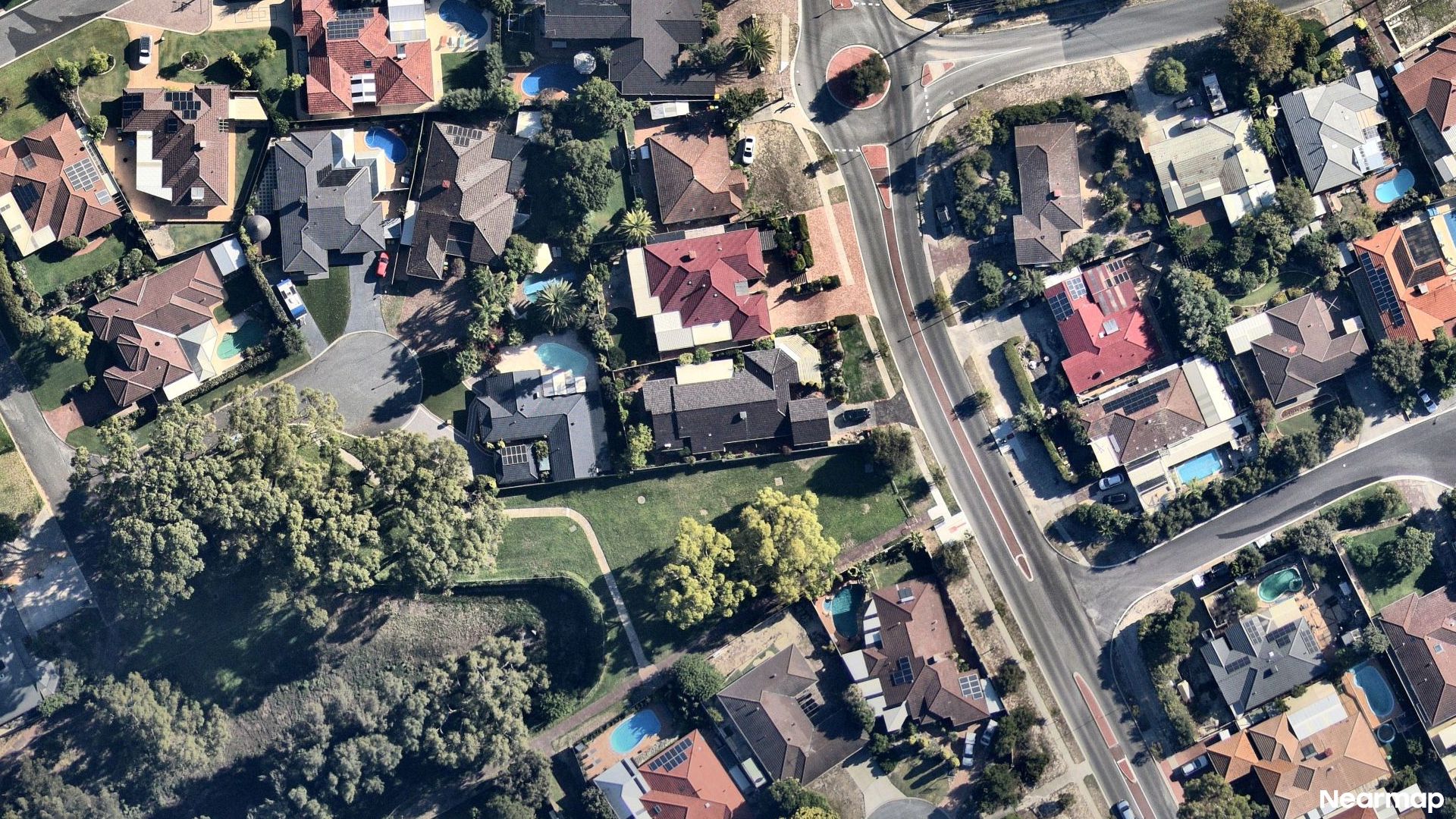 Vertical aerial view