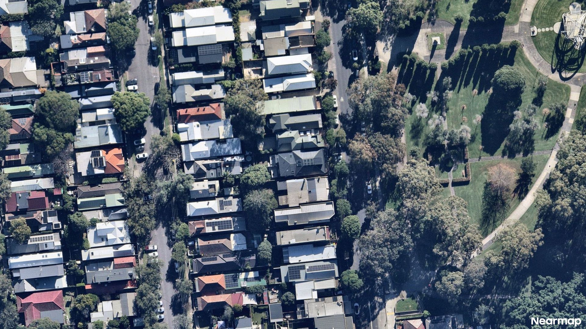 Vertical aerial view