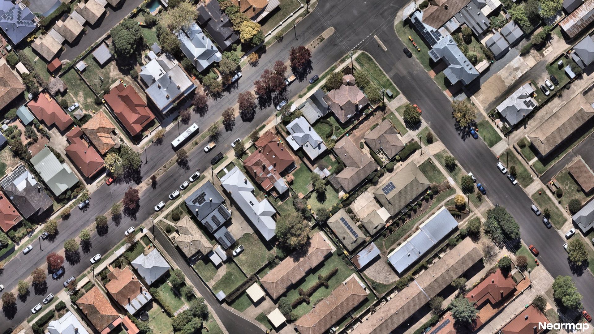 Vertical aerial view