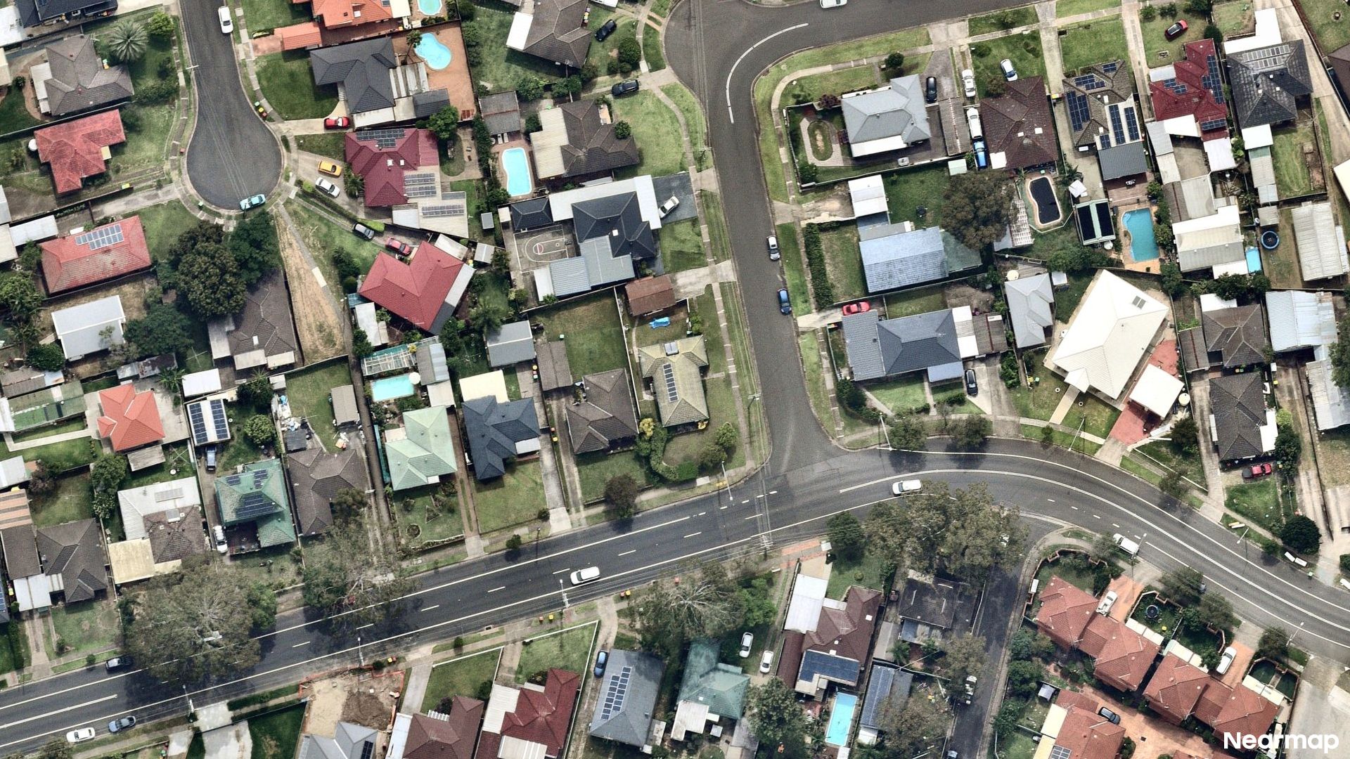 Vertical aerial view