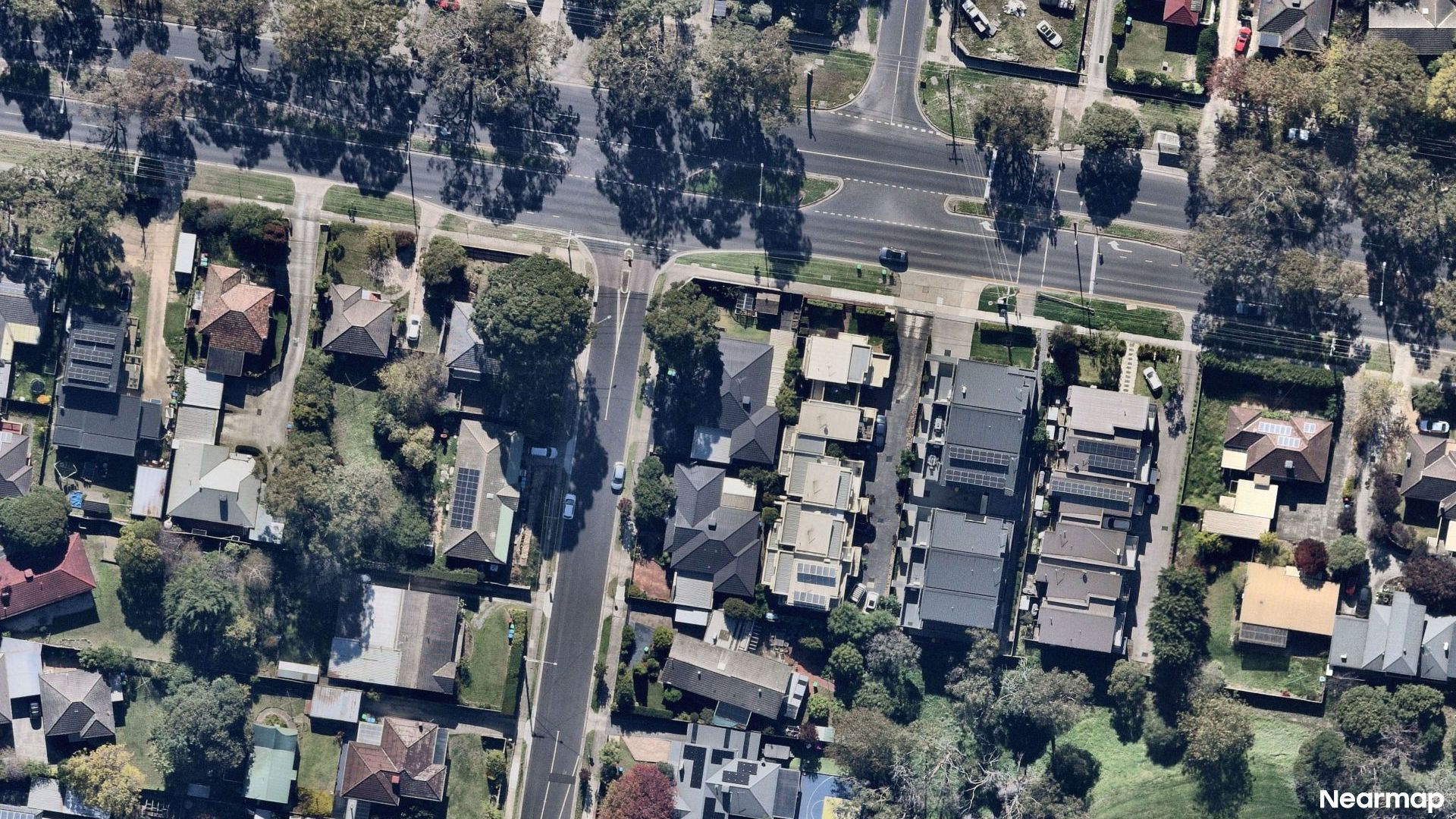 Vertical aerial view