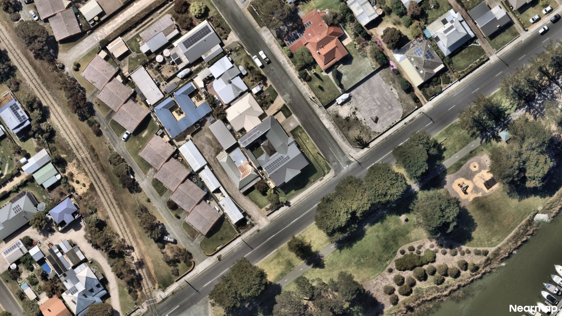 Vertical aerial view