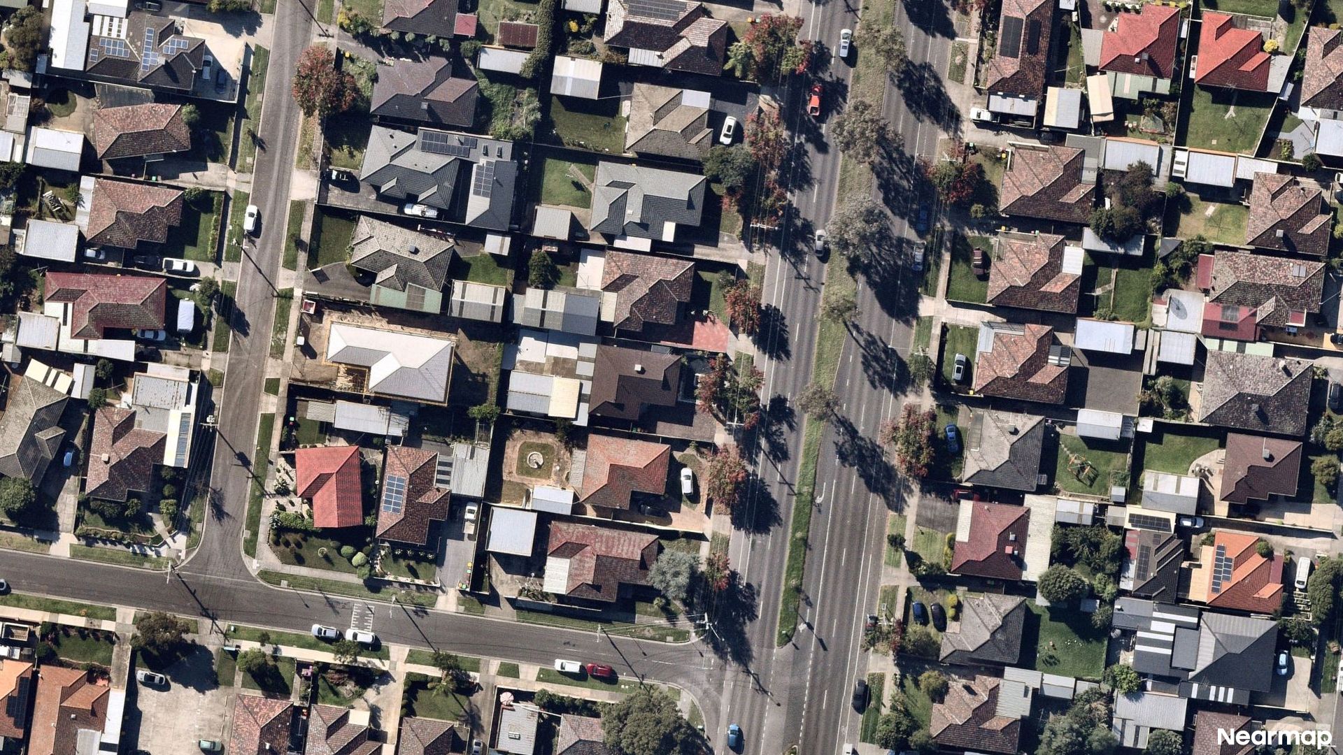 Vertical aerial view