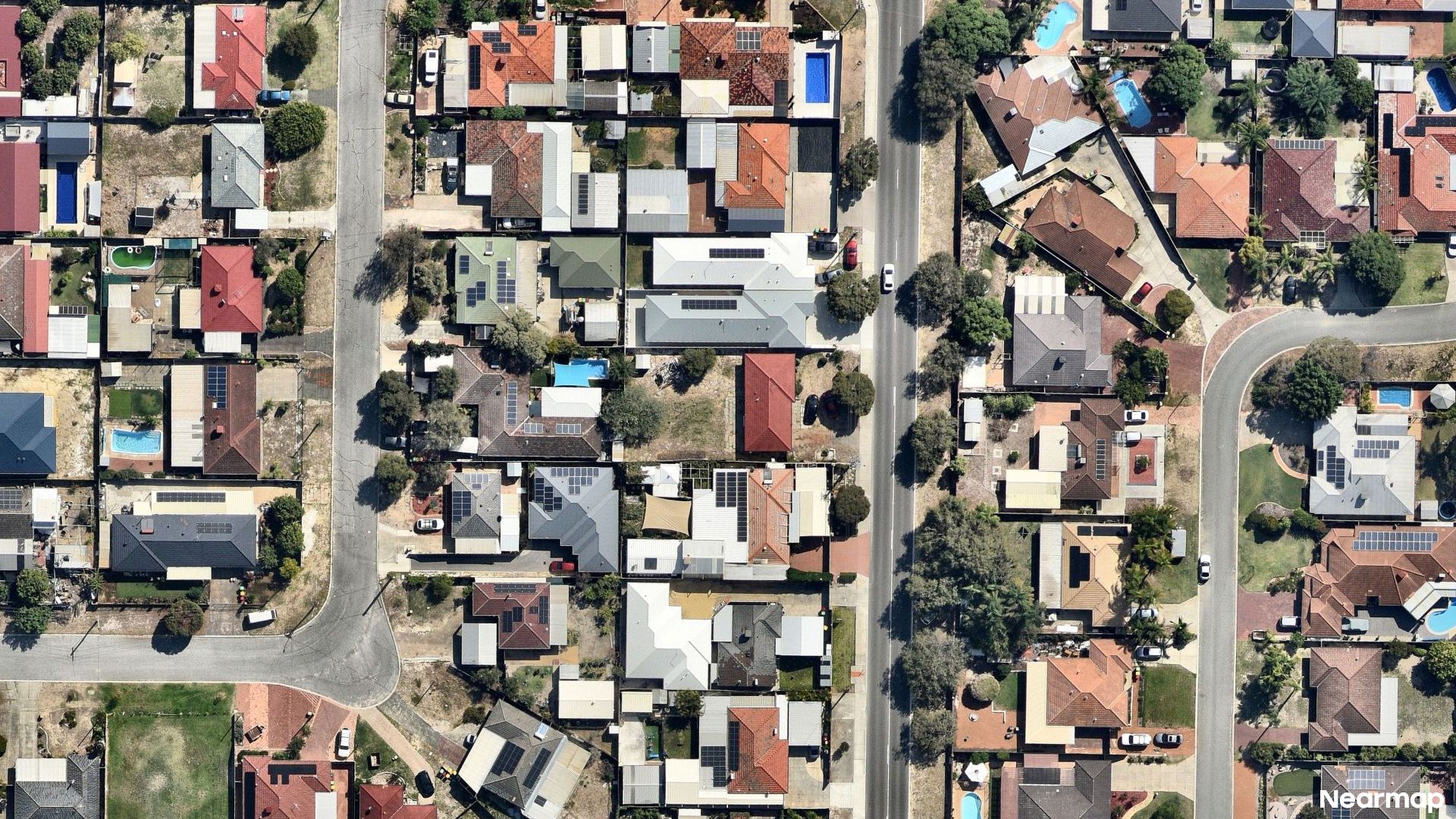 Vertical aerial view