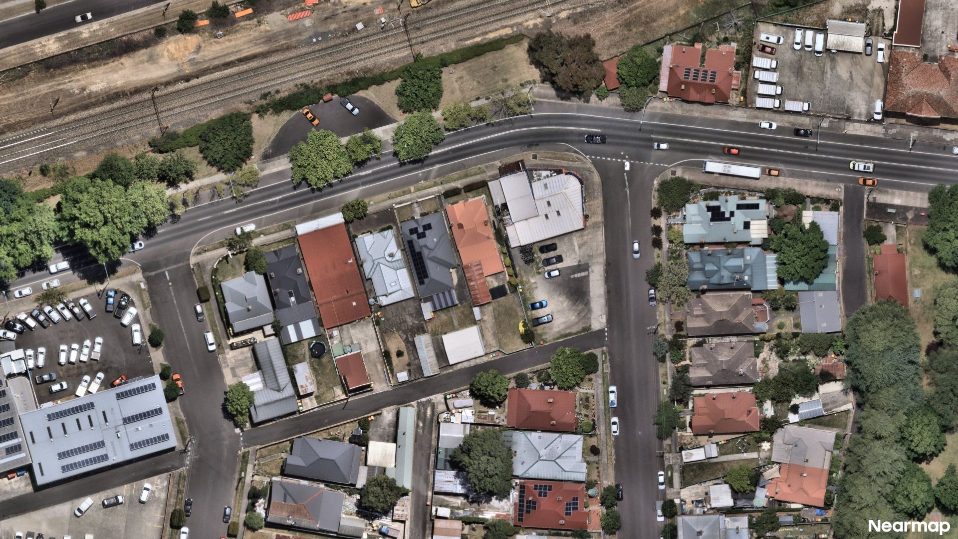 Vertical aerial view
