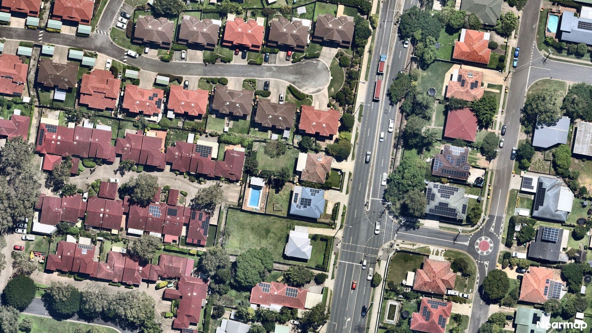 Vertical aerial view