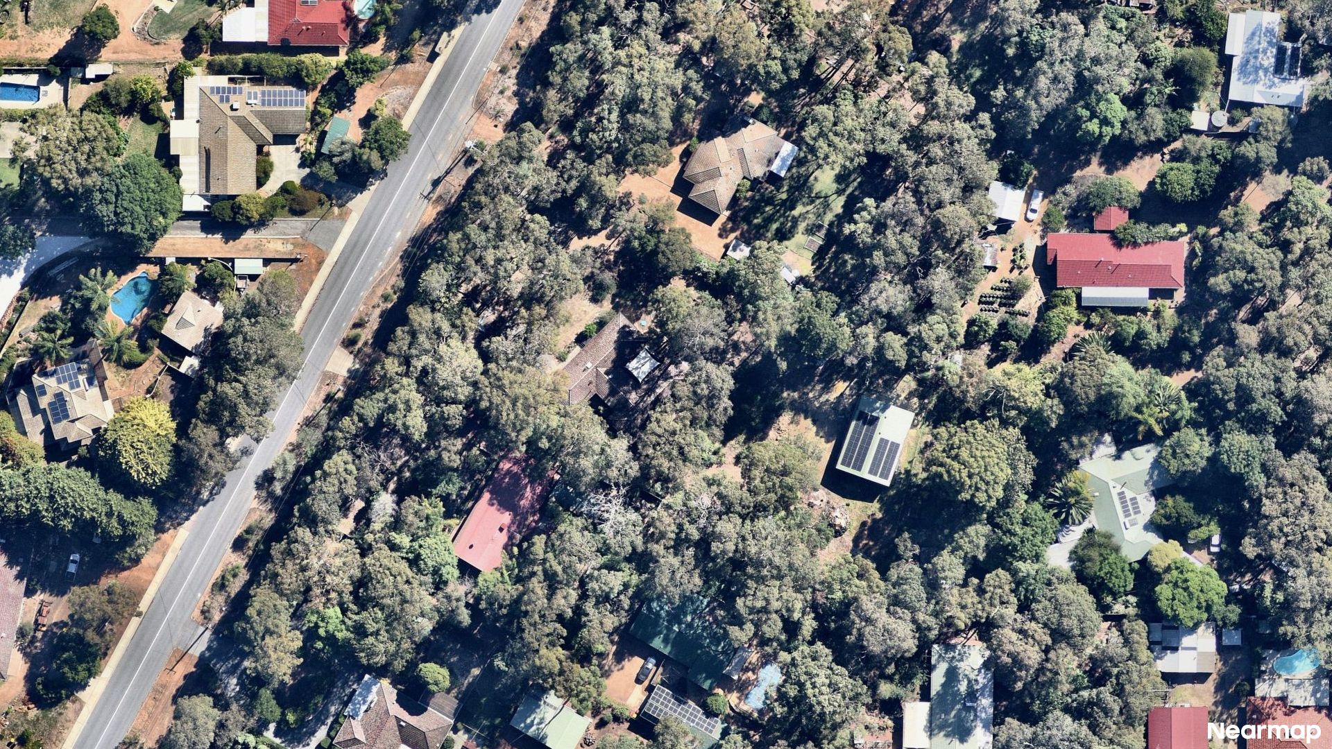 Vertical aerial view