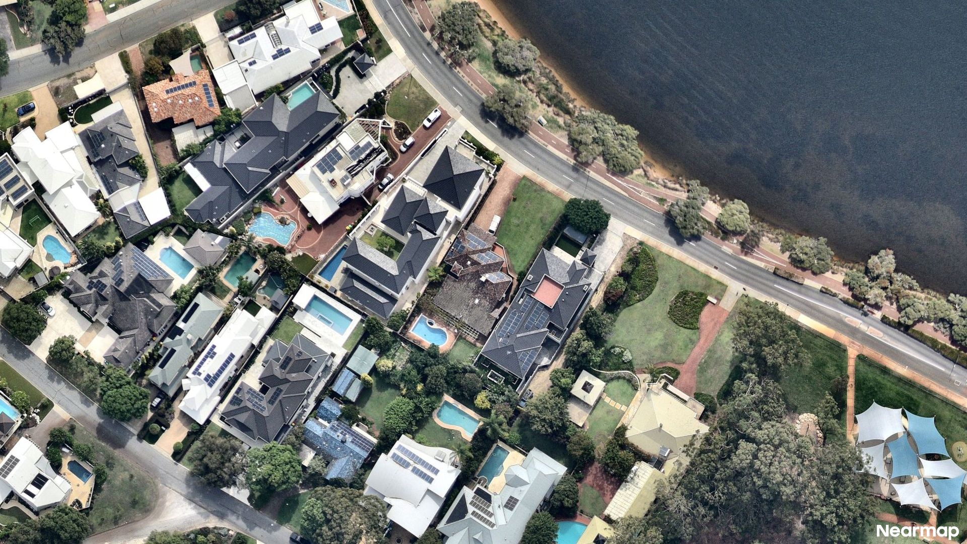 Vertical aerial view