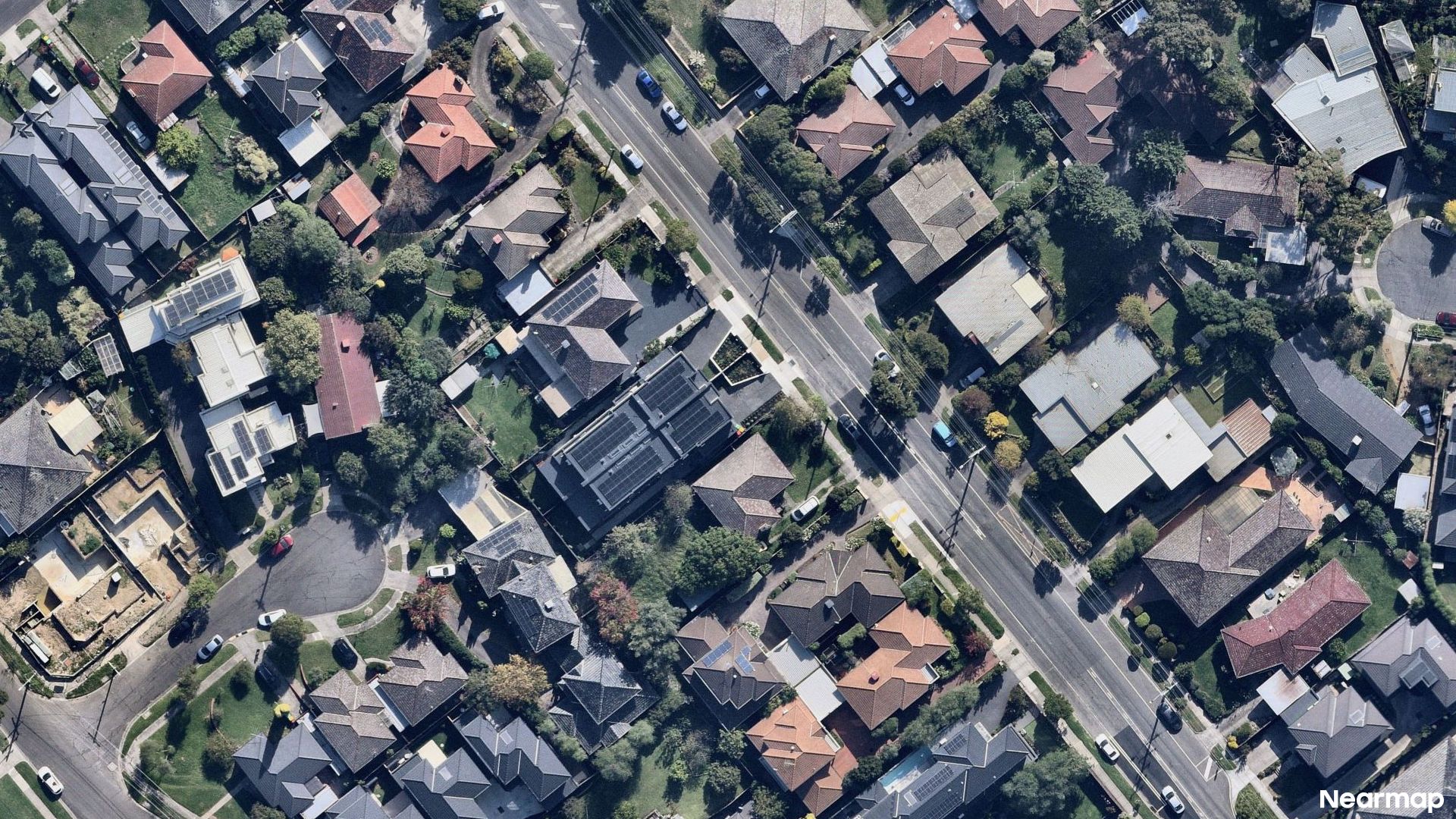 Vertical aerial view