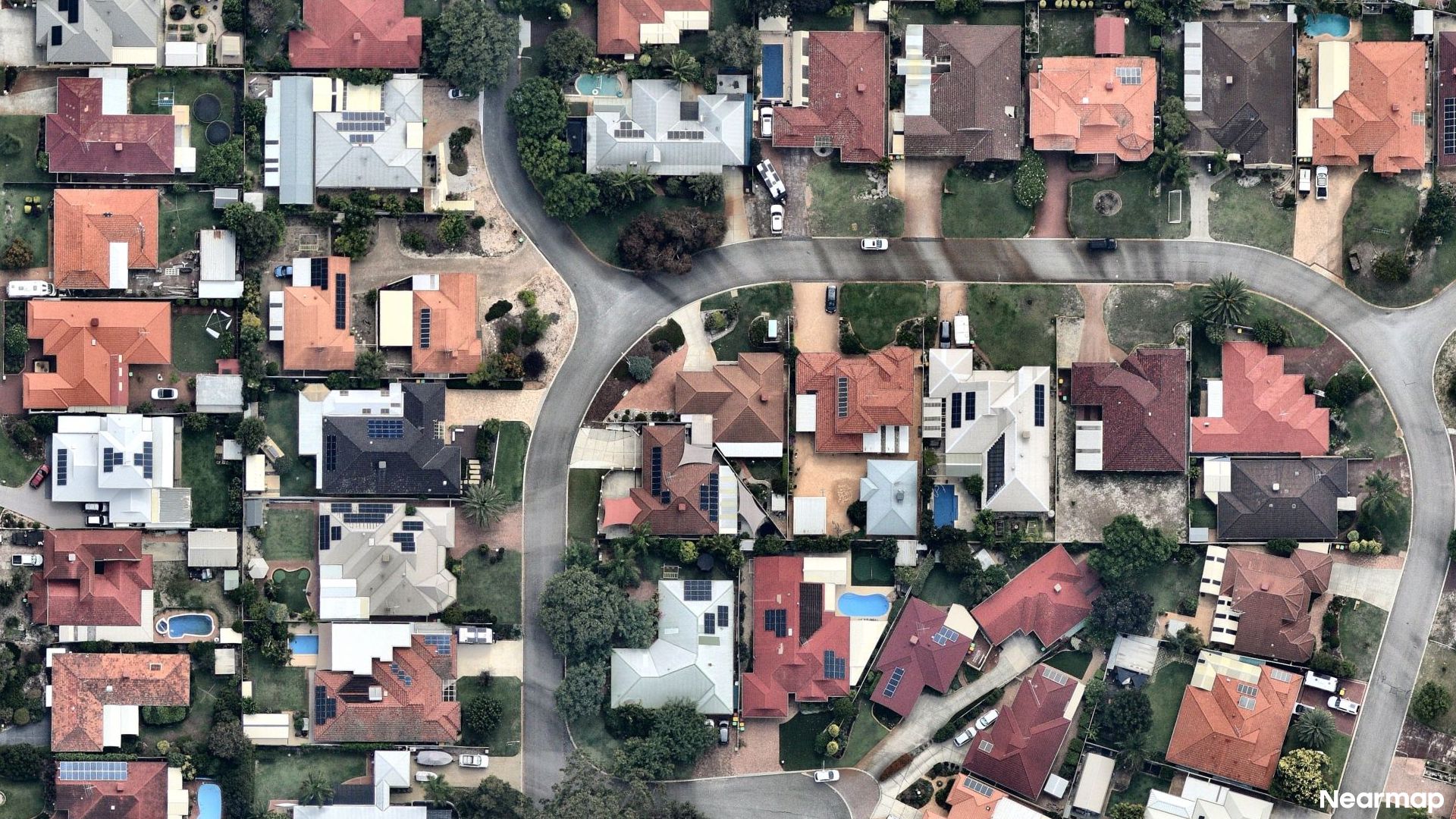 Vertical aerial view