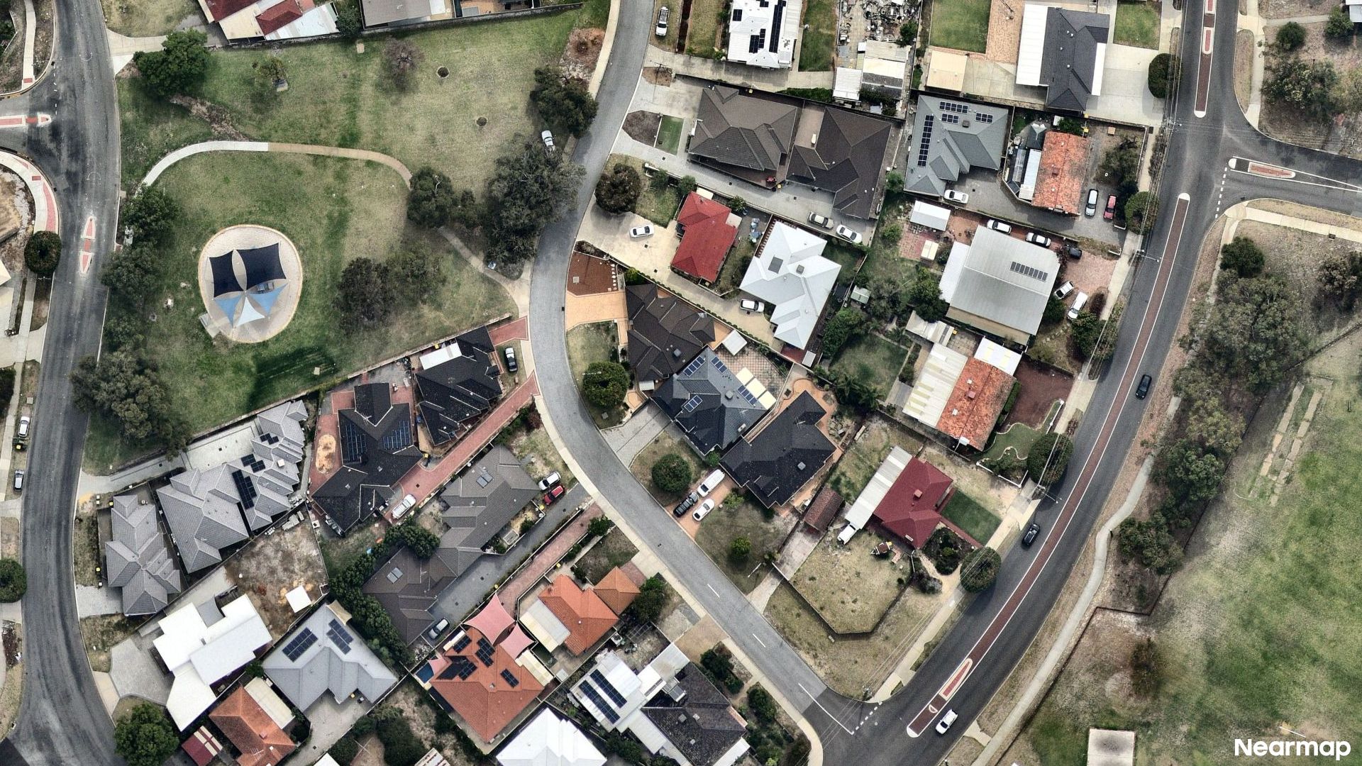 Vertical aerial view
