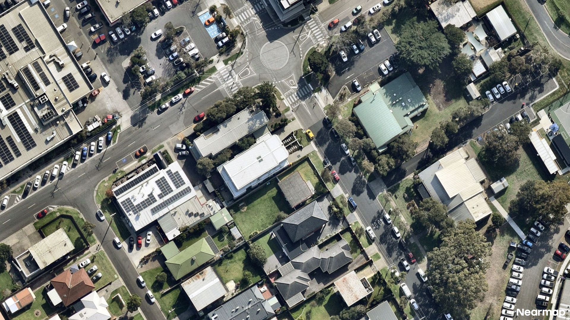 Vertical aerial view