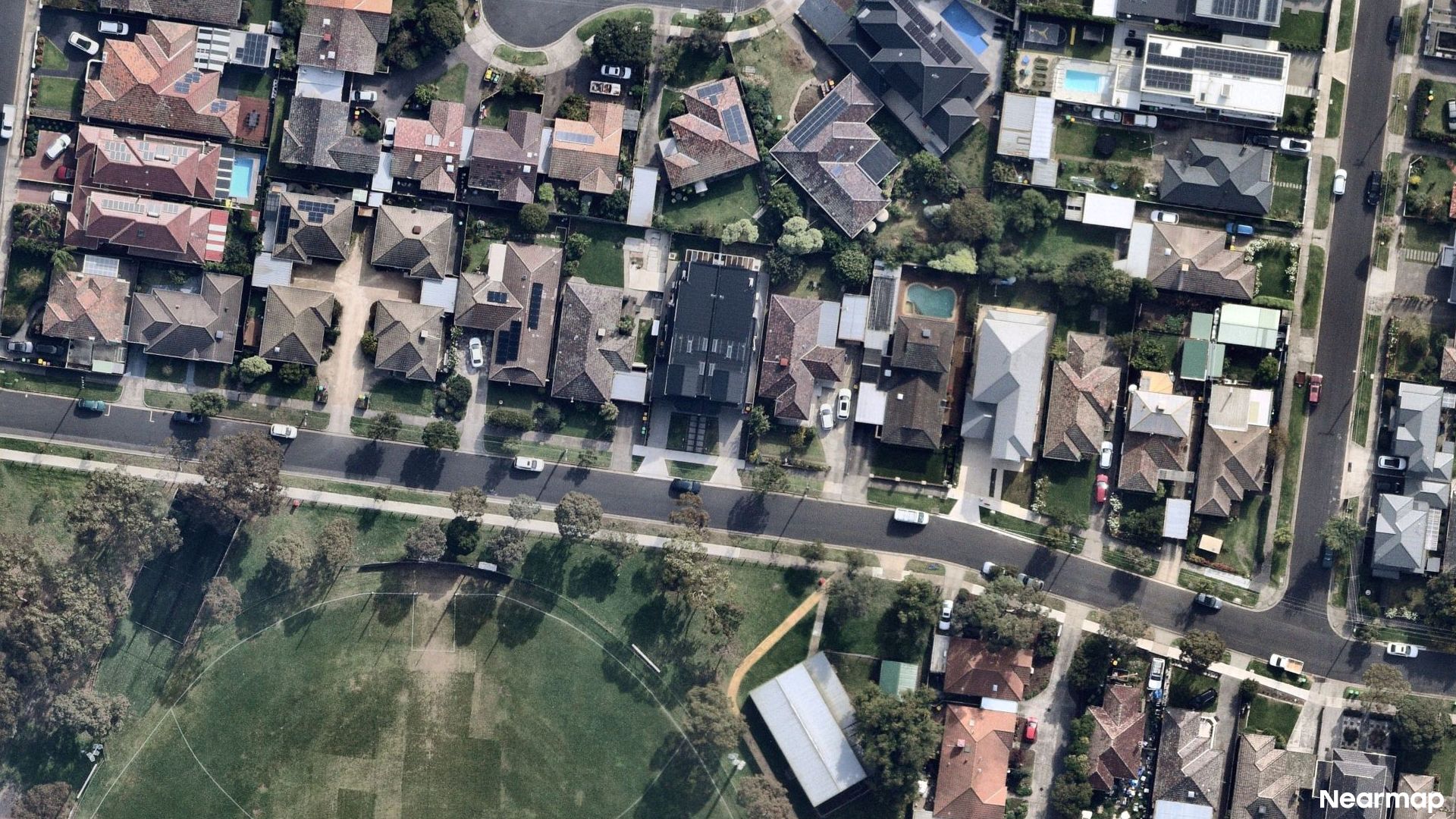 Vertical aerial view