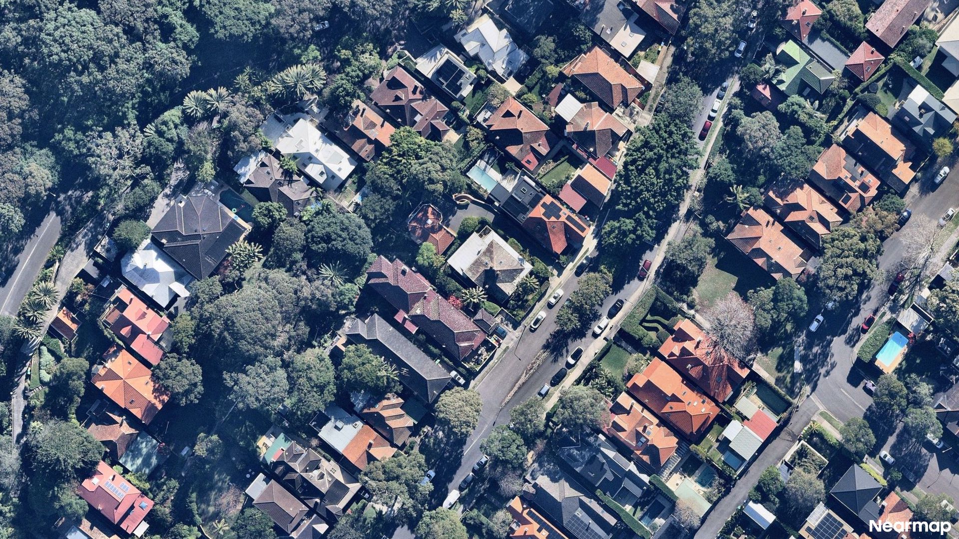 Vertical aerial view
