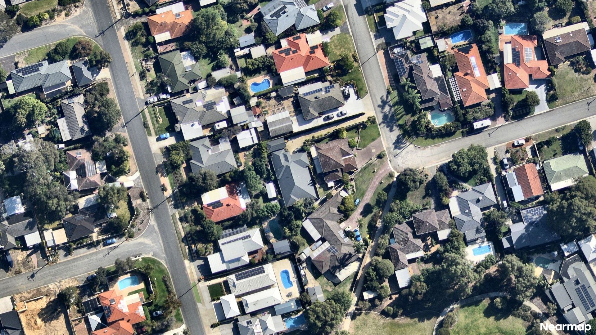 Vertical aerial view