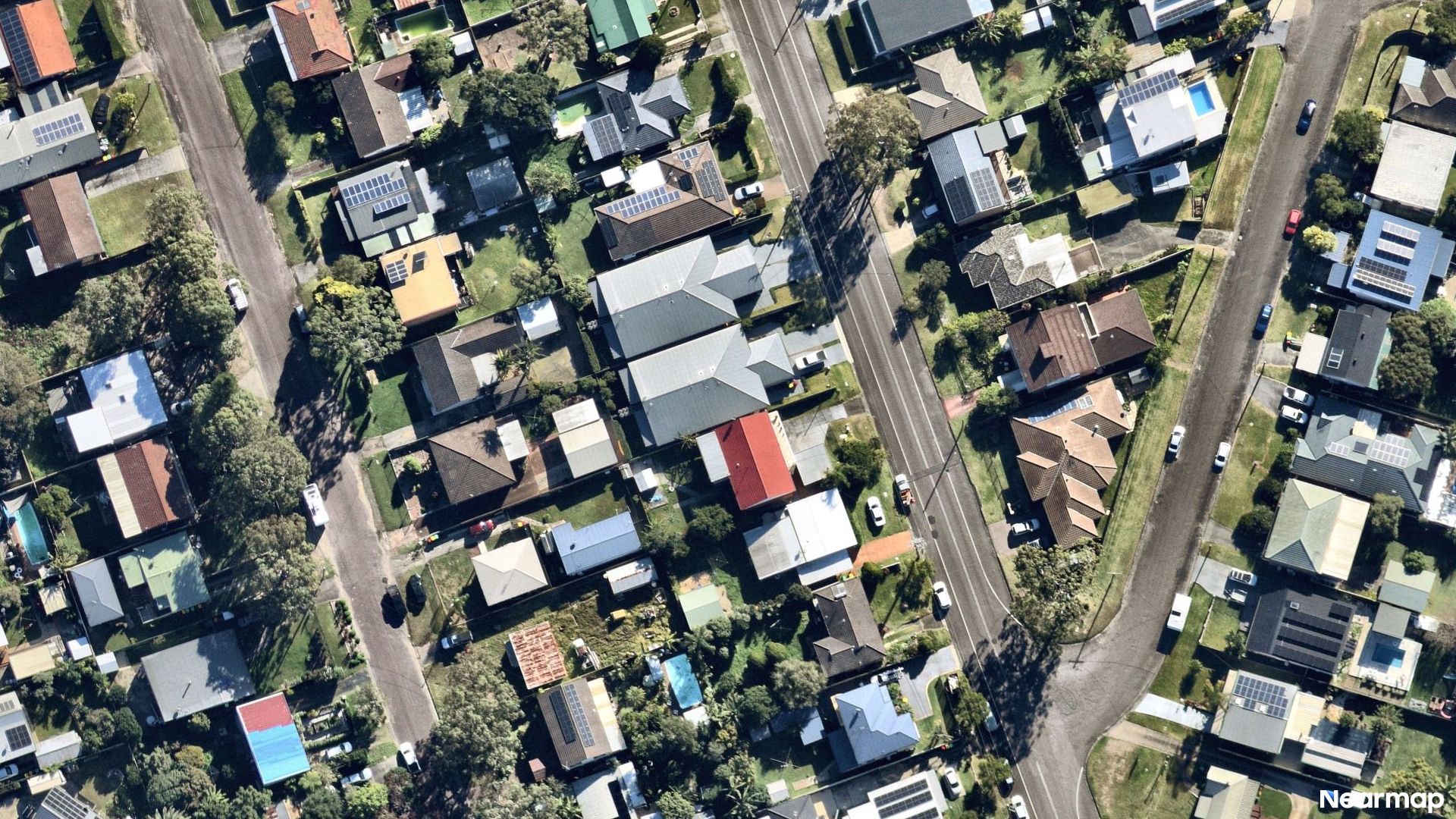 Vertical aerial view