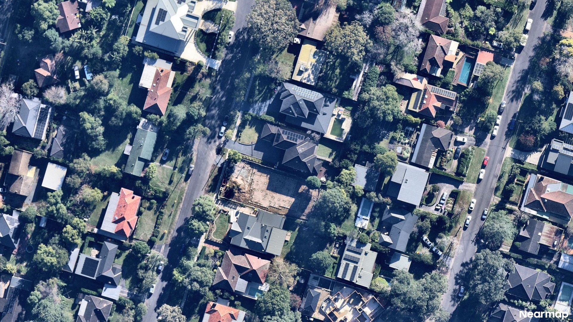 Vertical aerial view